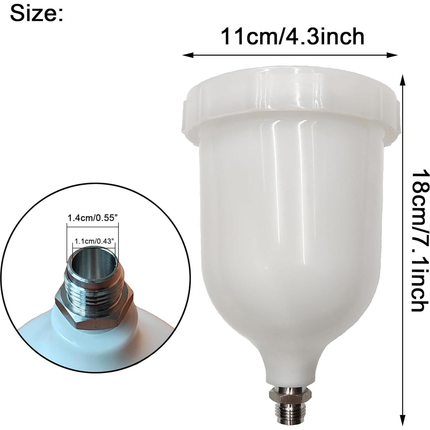 Taza de Pulverizador de Pintura CYDZSW 600ml Reemplazo