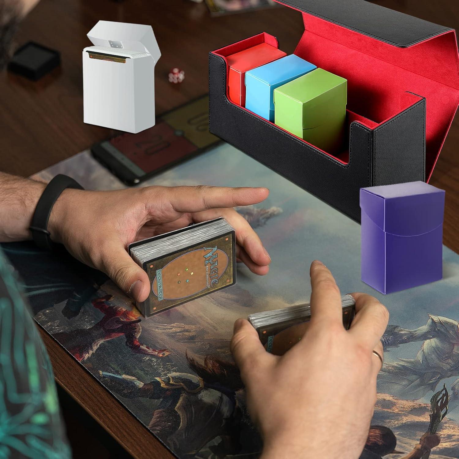 Caja de Almacenamiento de Cartas Silkfly 6 Piezas Cuero