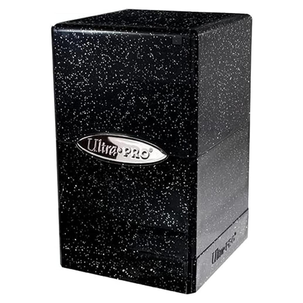 Caja de Cartas Ultra PRO Satin Tower 100+ Brillante Negra