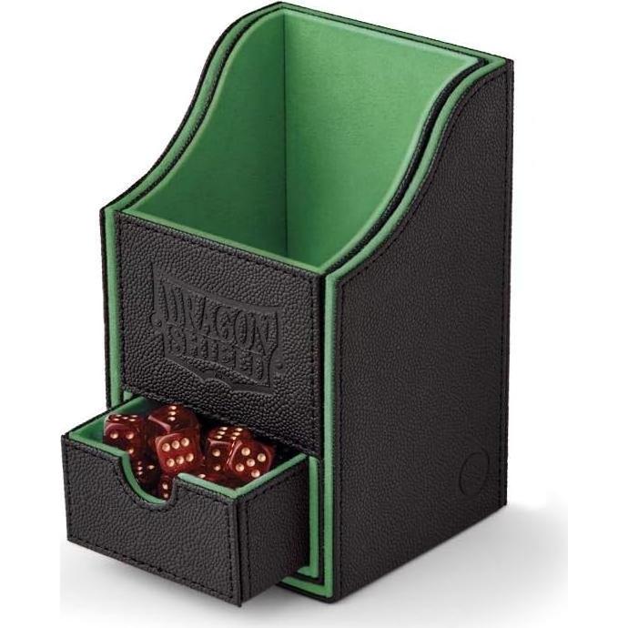 Caja de Cartas Dragon Shield Nest+ Negra y Verde 100 Cartas