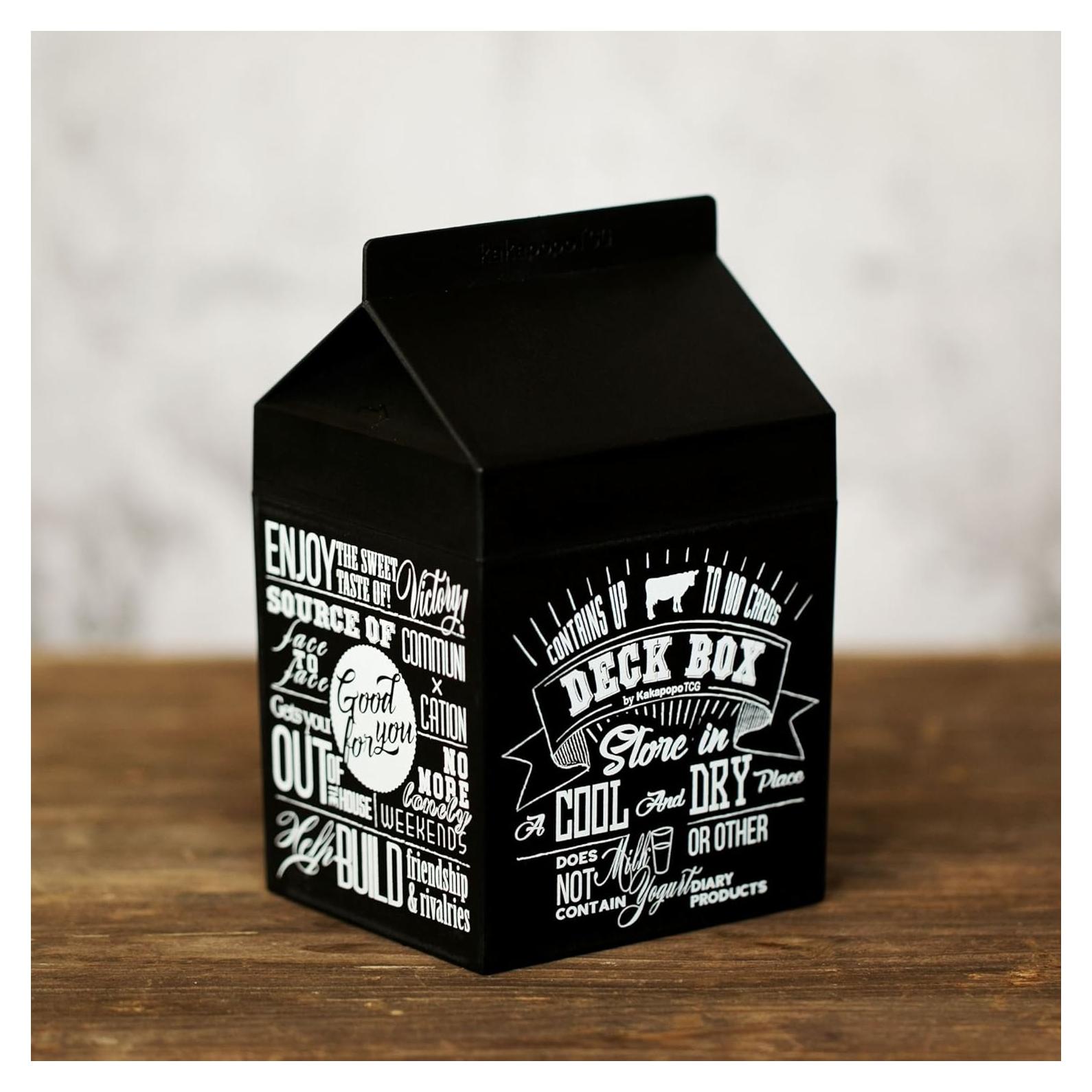 Caja de Deck KakapopoTCG Negra para Cartas y Dados