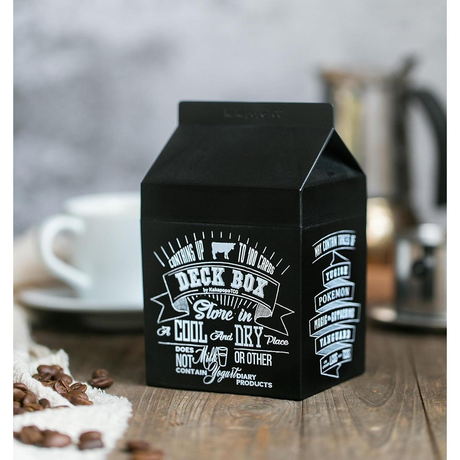 Caja de Deck KakapopoTCG Negra para Cartas y Dados