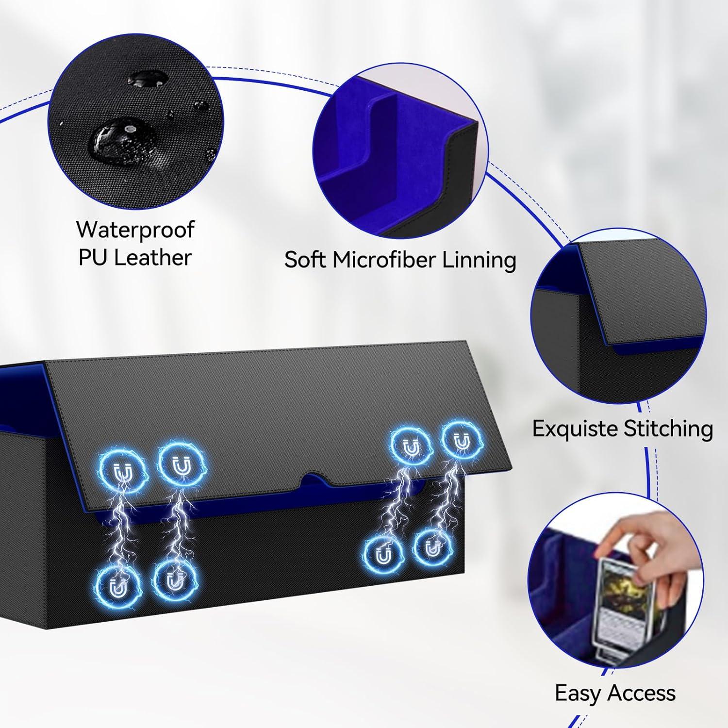 Caja de Almacenamiento de Cartas QCZBH Cuero PU 3000 cartas