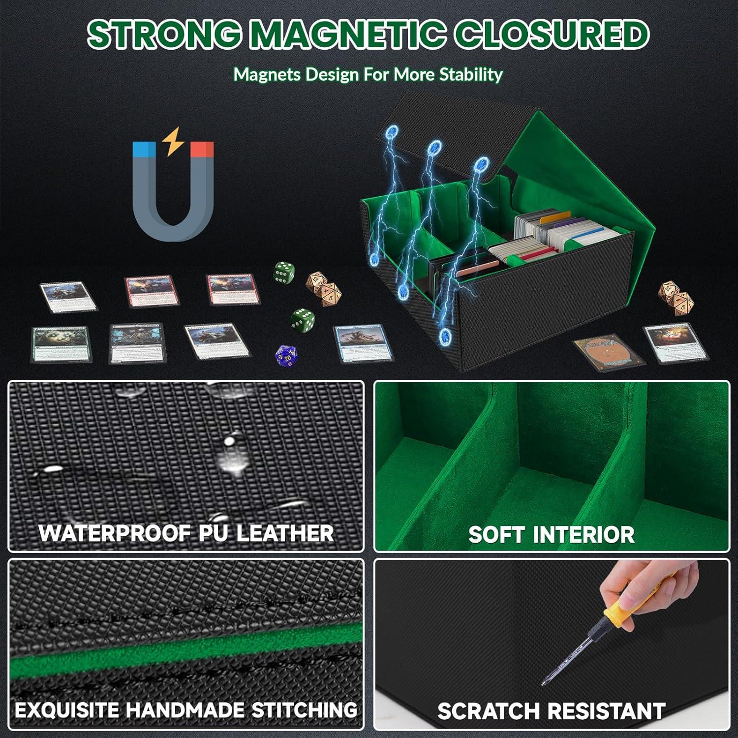 Caja de Almacenamiento de Cartas AOBOPLE 1800+ con Divisores