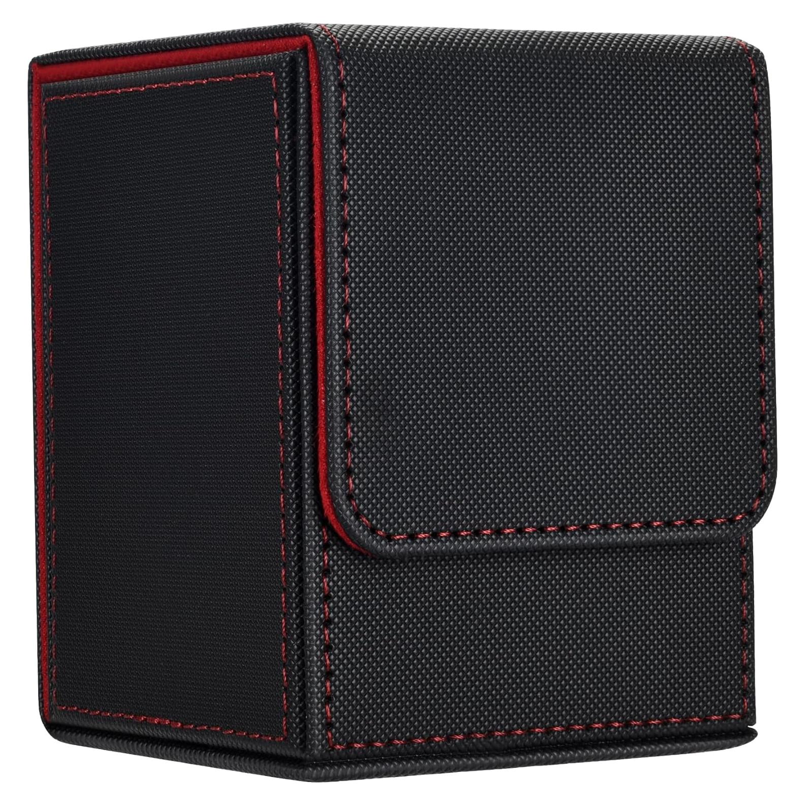 Caja de Barajas Zettokete para 80 Cartas Doble Manga, Negra