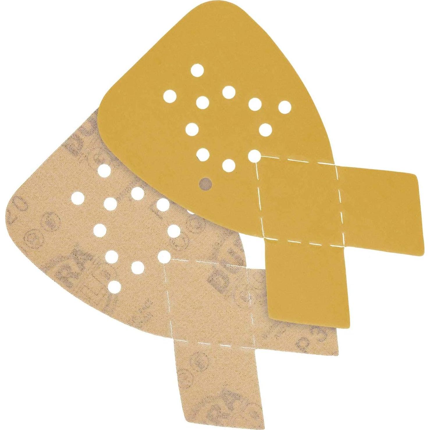 Discos de Lija Dura-Gold 320 Grit Triángulo 24 Unidades