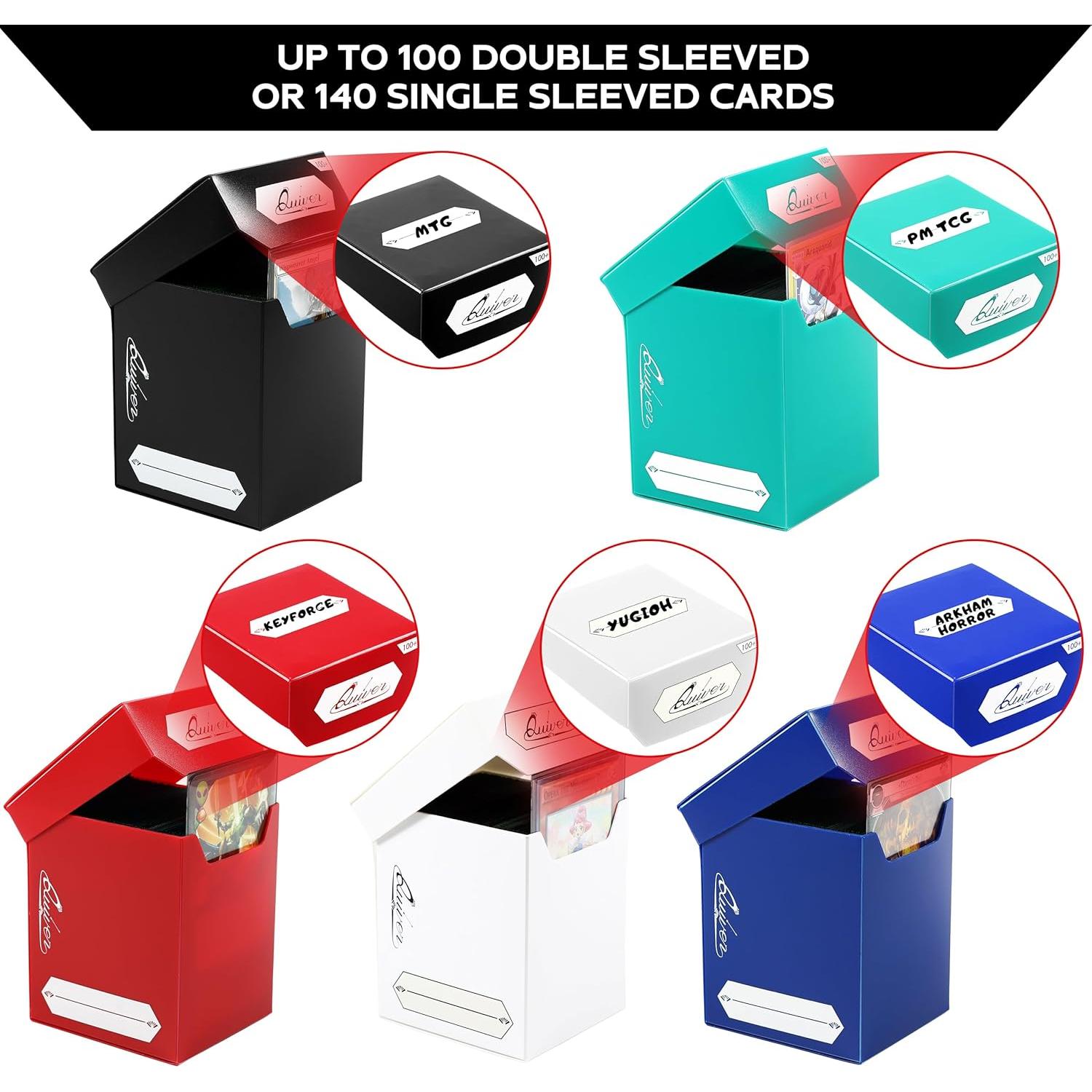 Caja de Cartas Quiver Time 80+ Set de 5 Colores