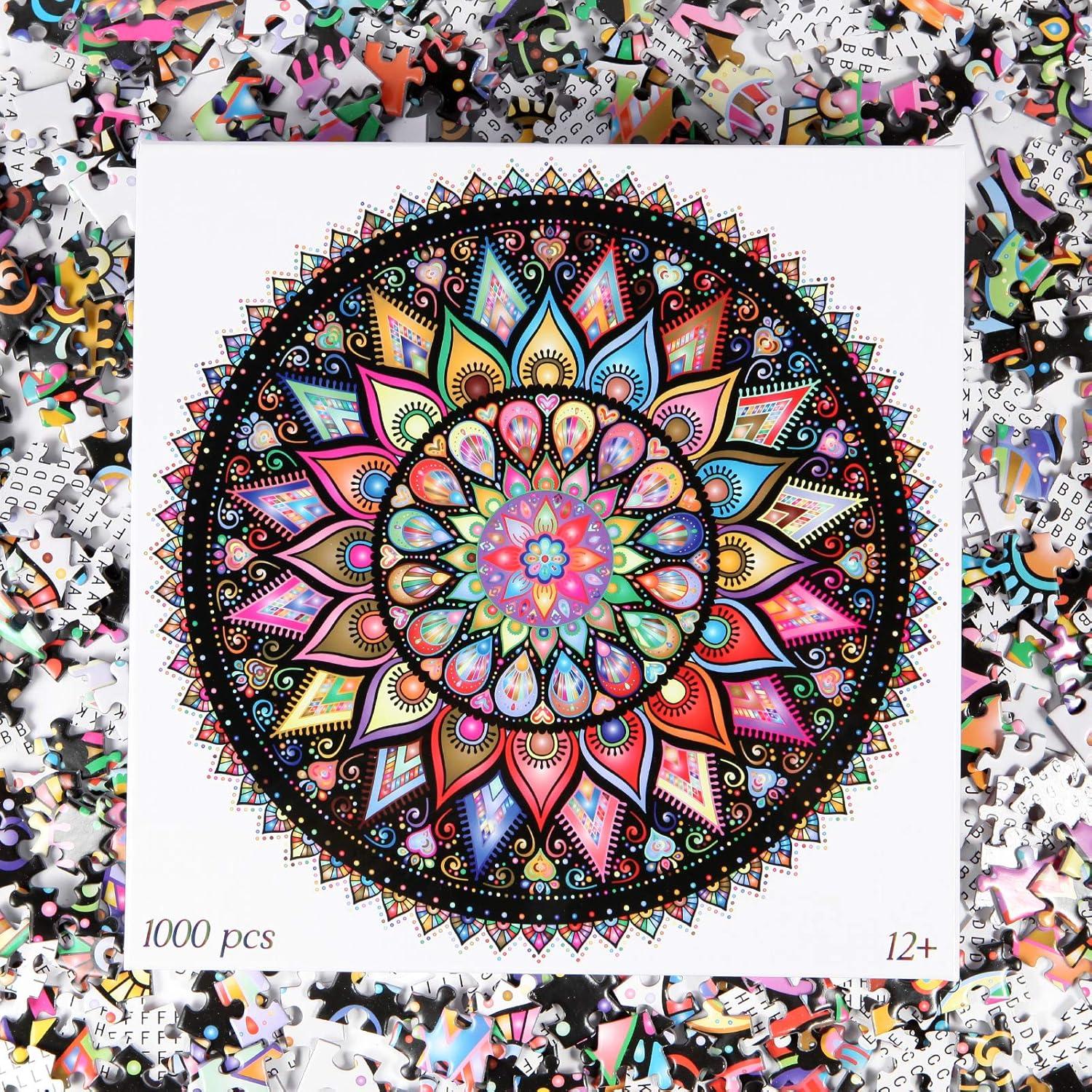 Rompecabezas Bgraamiens Mandala Geométrico 1000 Piezas