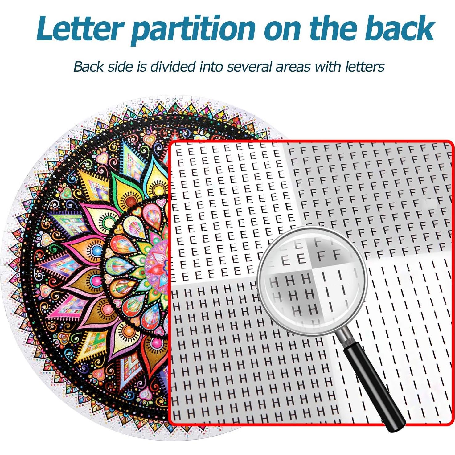 Rompecabezas Bgraamiens Mandala Geométrico 1000 Piezas