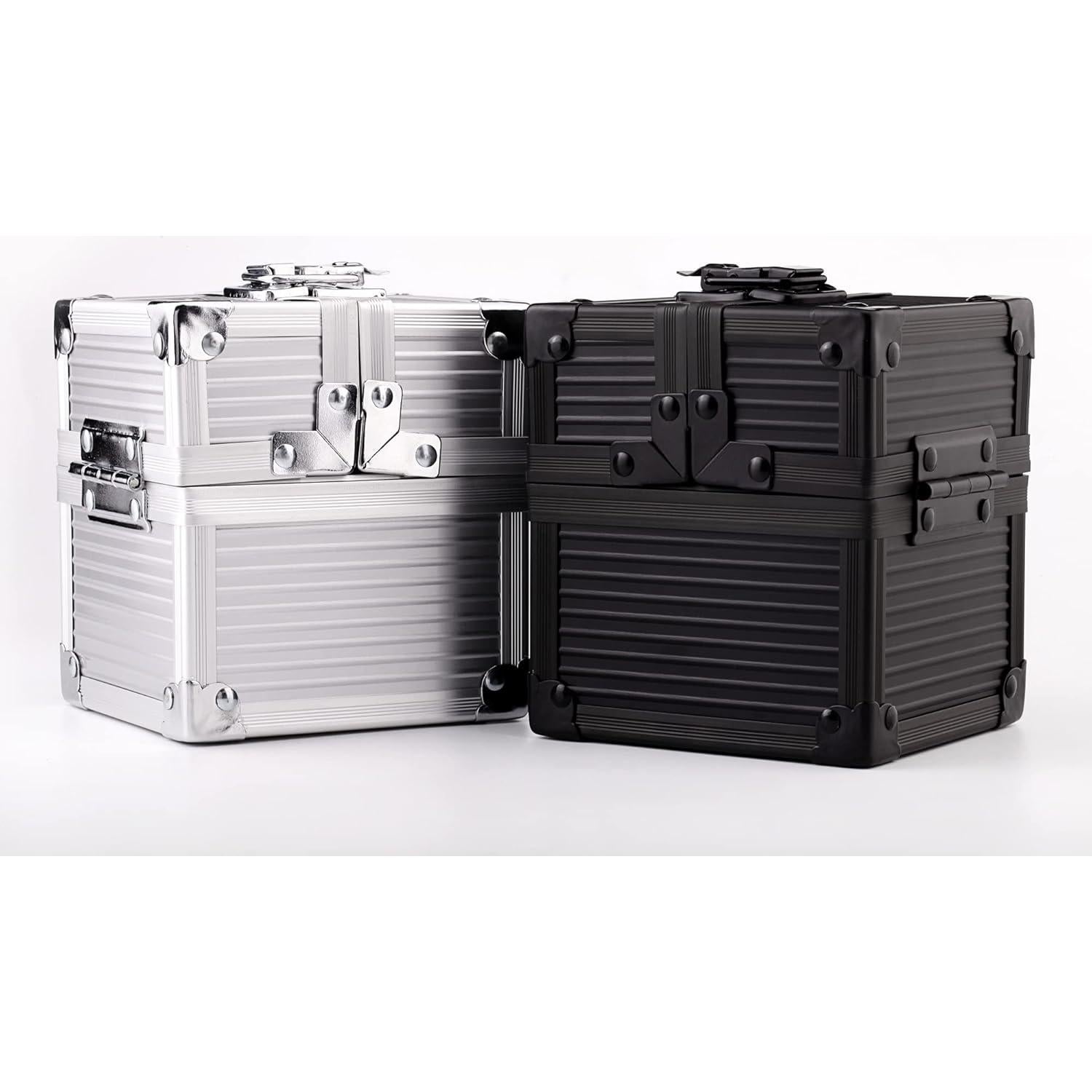 Caja de Baraja de Metal KakapopoTCG Negra para 100 cartas