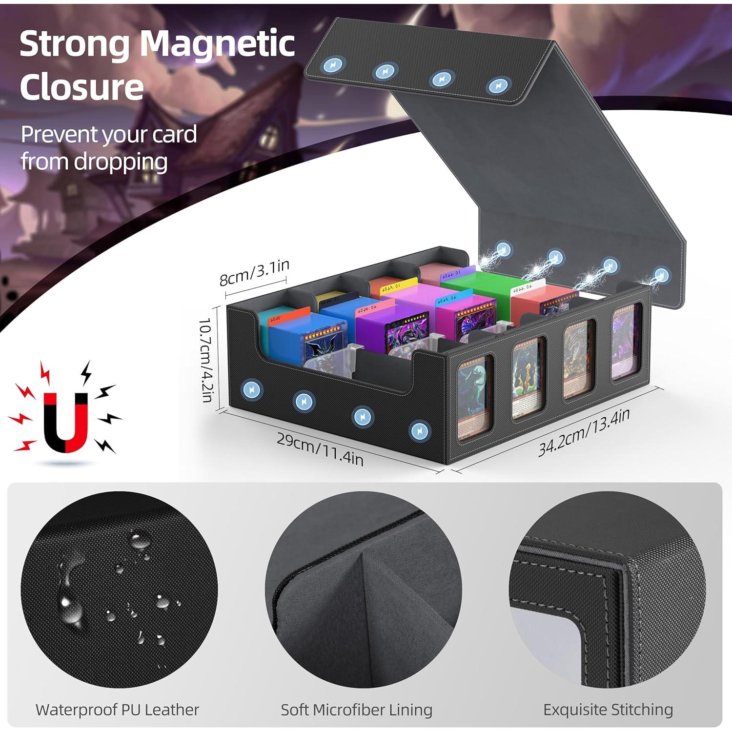 Caja de Almacenamiento de Cartas Miroddi 3000+ con Divisores