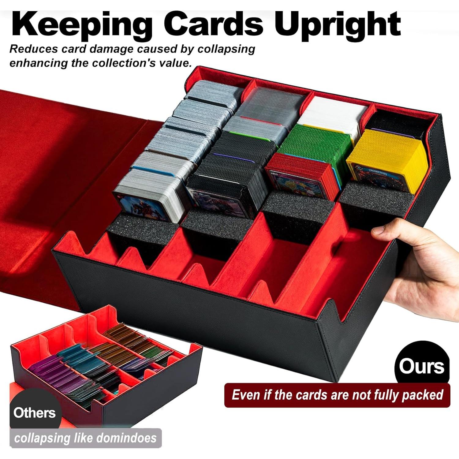 Caja de Almacenamiento de Cartas Trading ArtBoutiq 3200 - Negro/Rojo