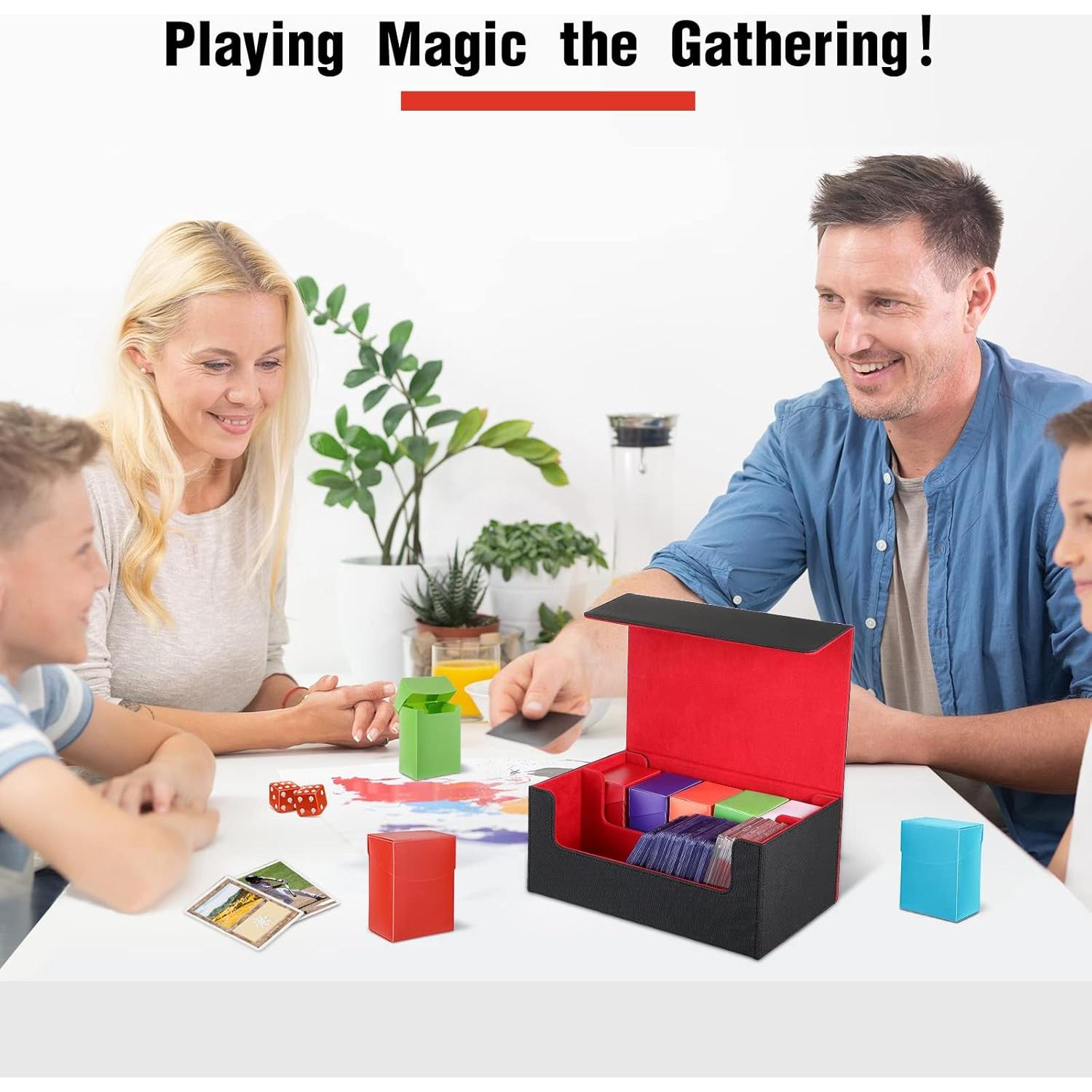 Caja de Cartas Yexiya 7 Piezas con Estuche de Cuero