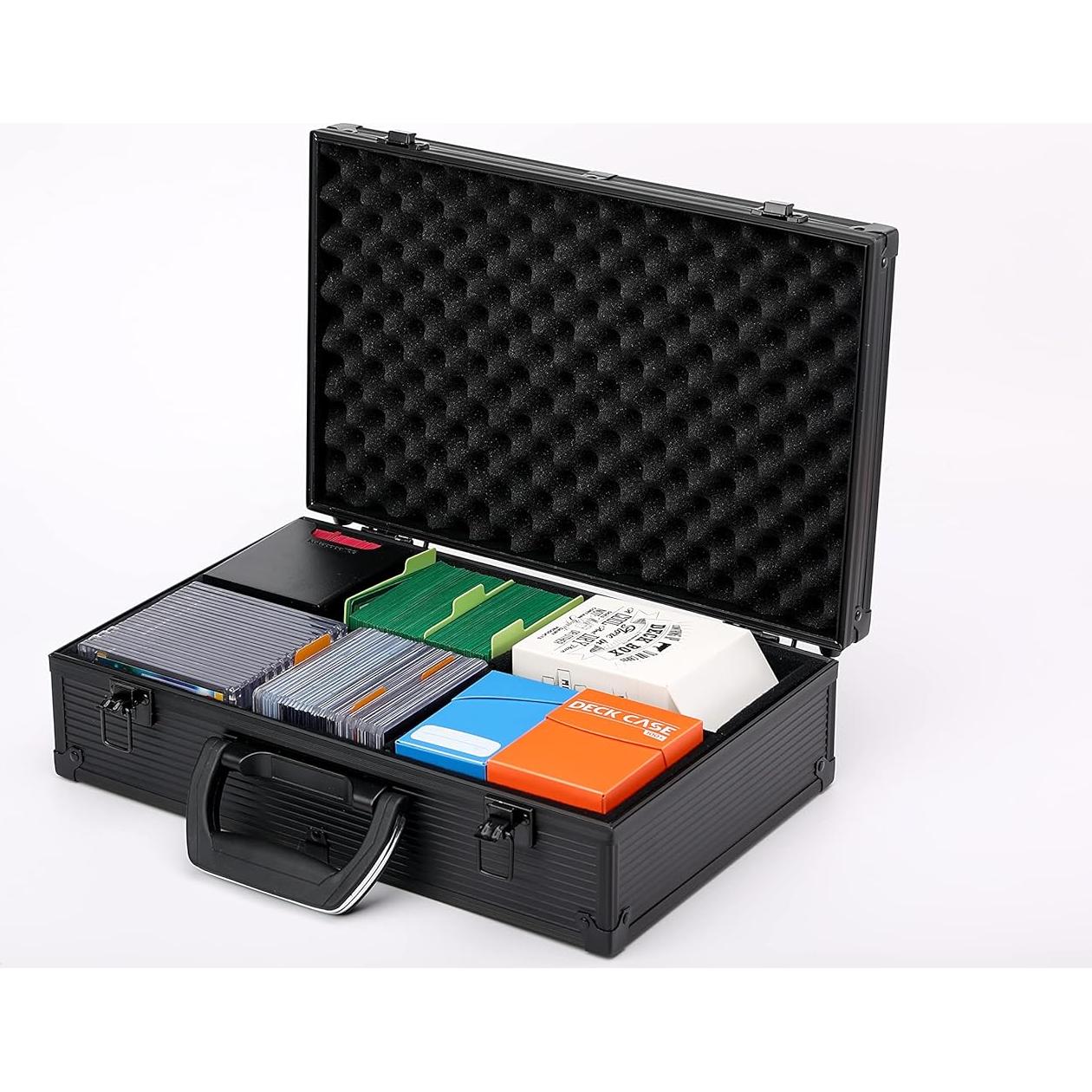 Maletín Spell KakapopoTCG Almacenamiento Metálico Negro