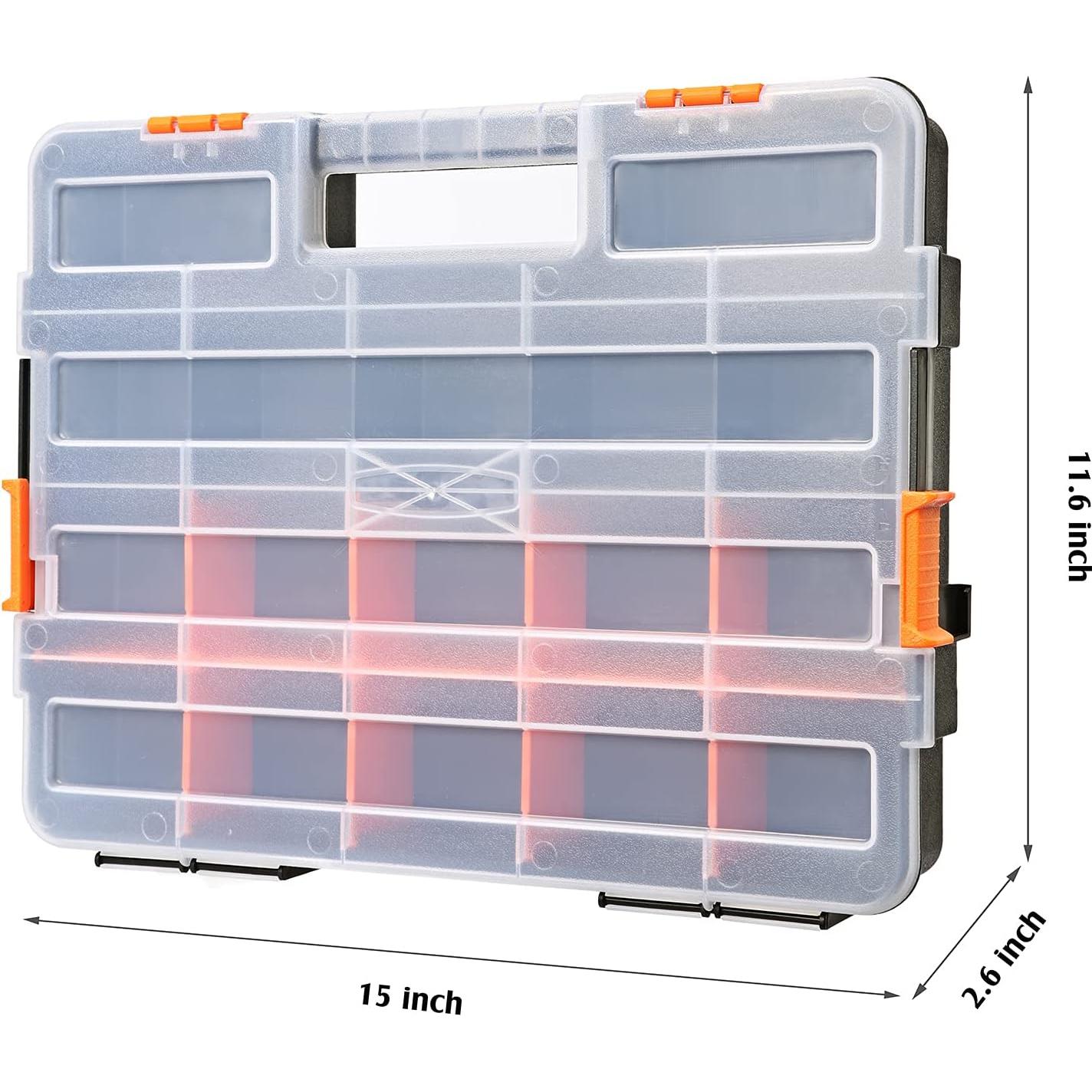 MIXPOWER Caja de Herramientas 34 Compartimentos Negro/Naranja