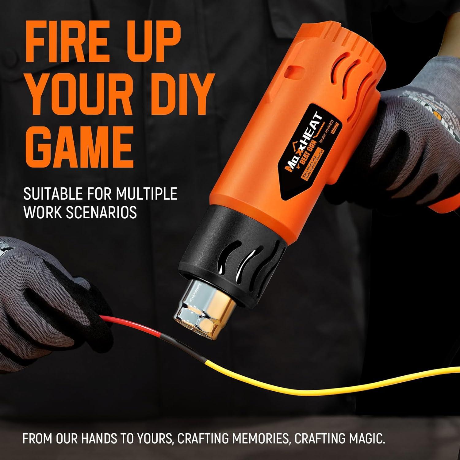 Pistola de Calor MAXXHEAT MHG1800 1800W 2 Temperaturas