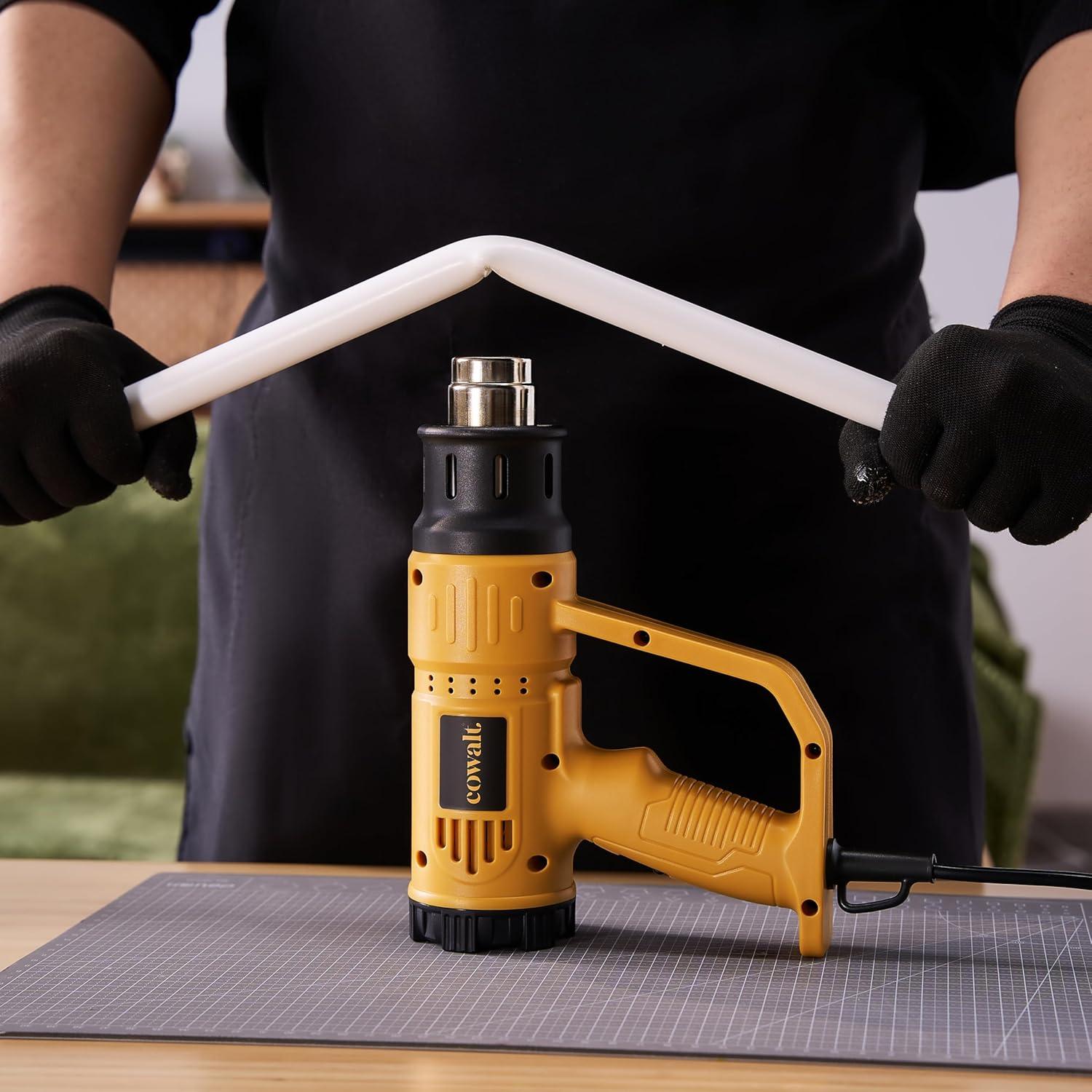 Pistola de Calor 1800W Cowalt con Temperatura Ajustable y Boquillas