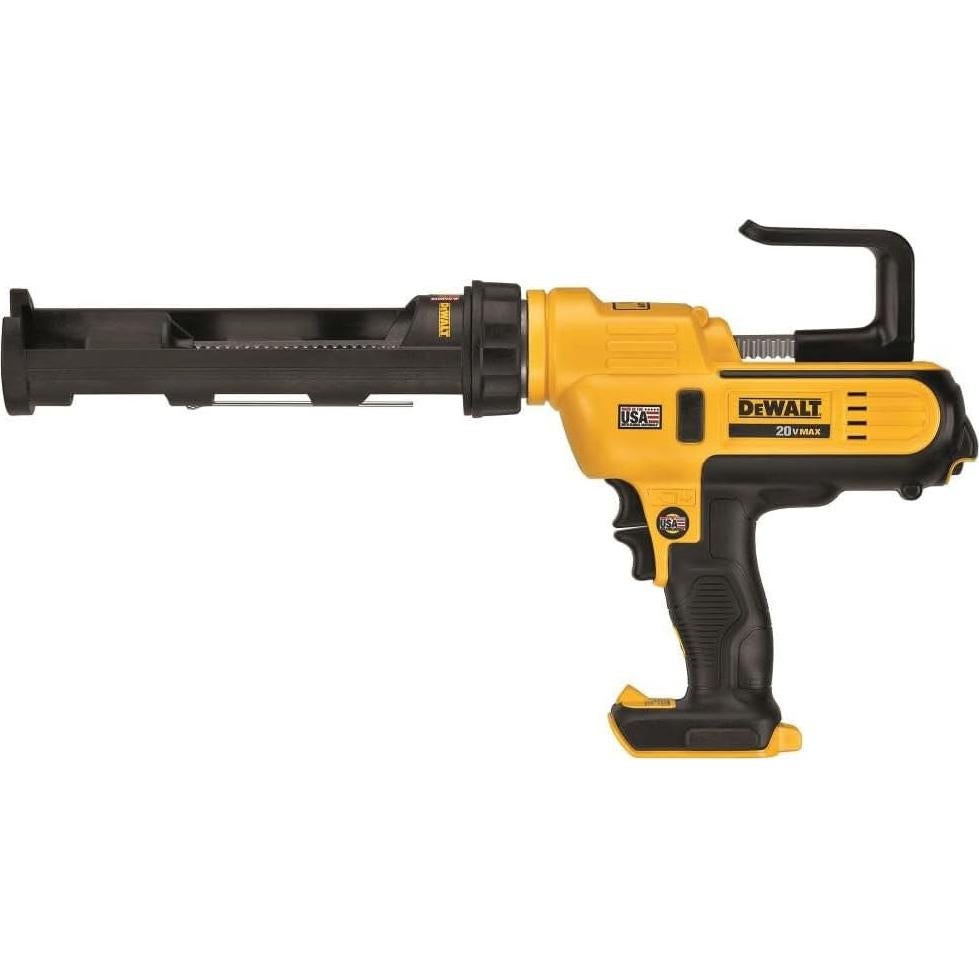20V MAX Caulking Gun, Cordless, 10oz, Variable Speed Trigger, Interchangeable Canister Trays, Bare Tool Only (DCE560B)