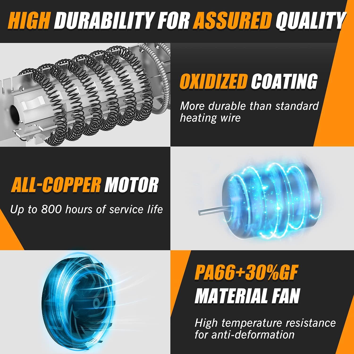 Pistola de Calor DIAFIELD 1850W con 4 Boquillas y Protección