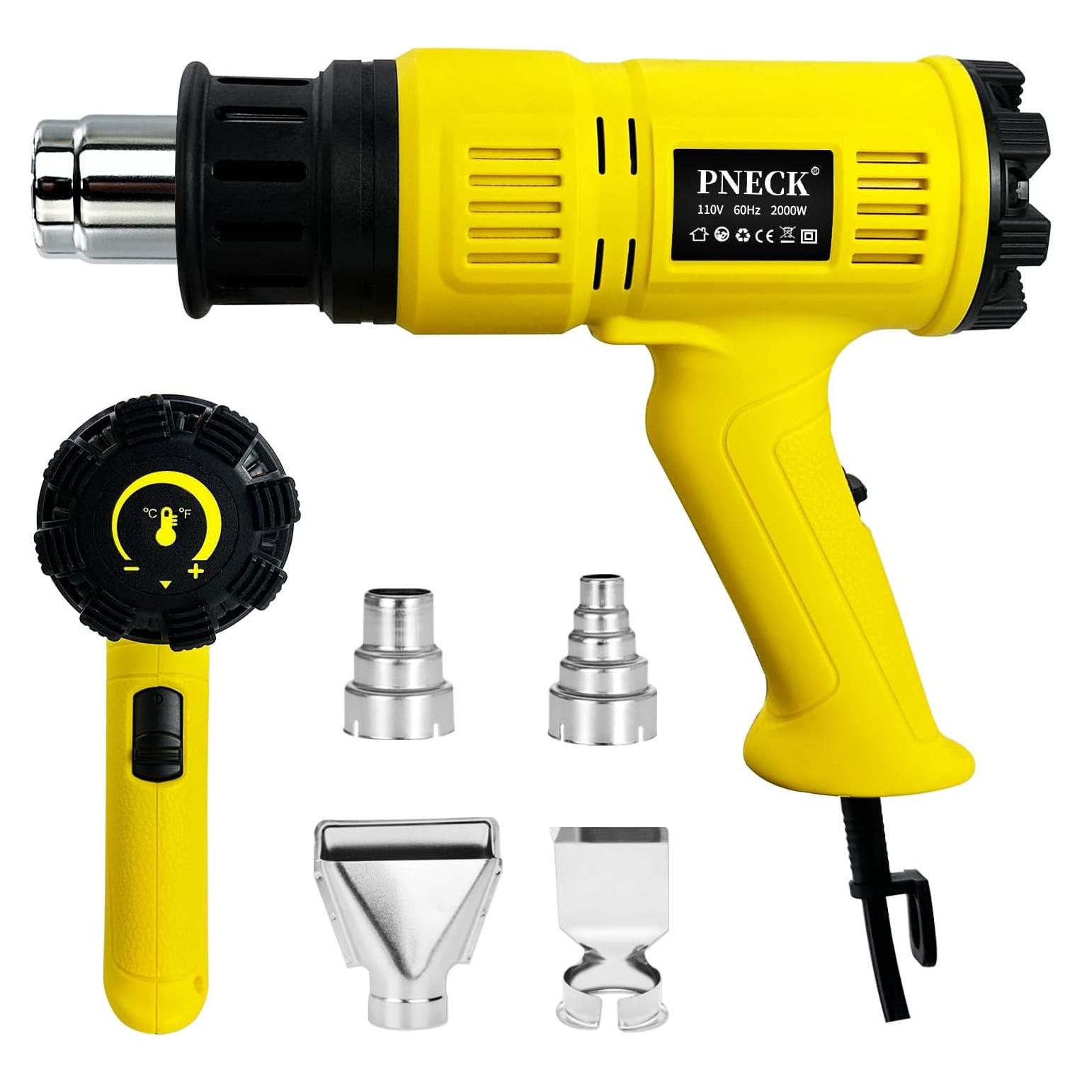 Pistola de Calor PNECK P-305 2000W 4 Boquillas 60-650°C