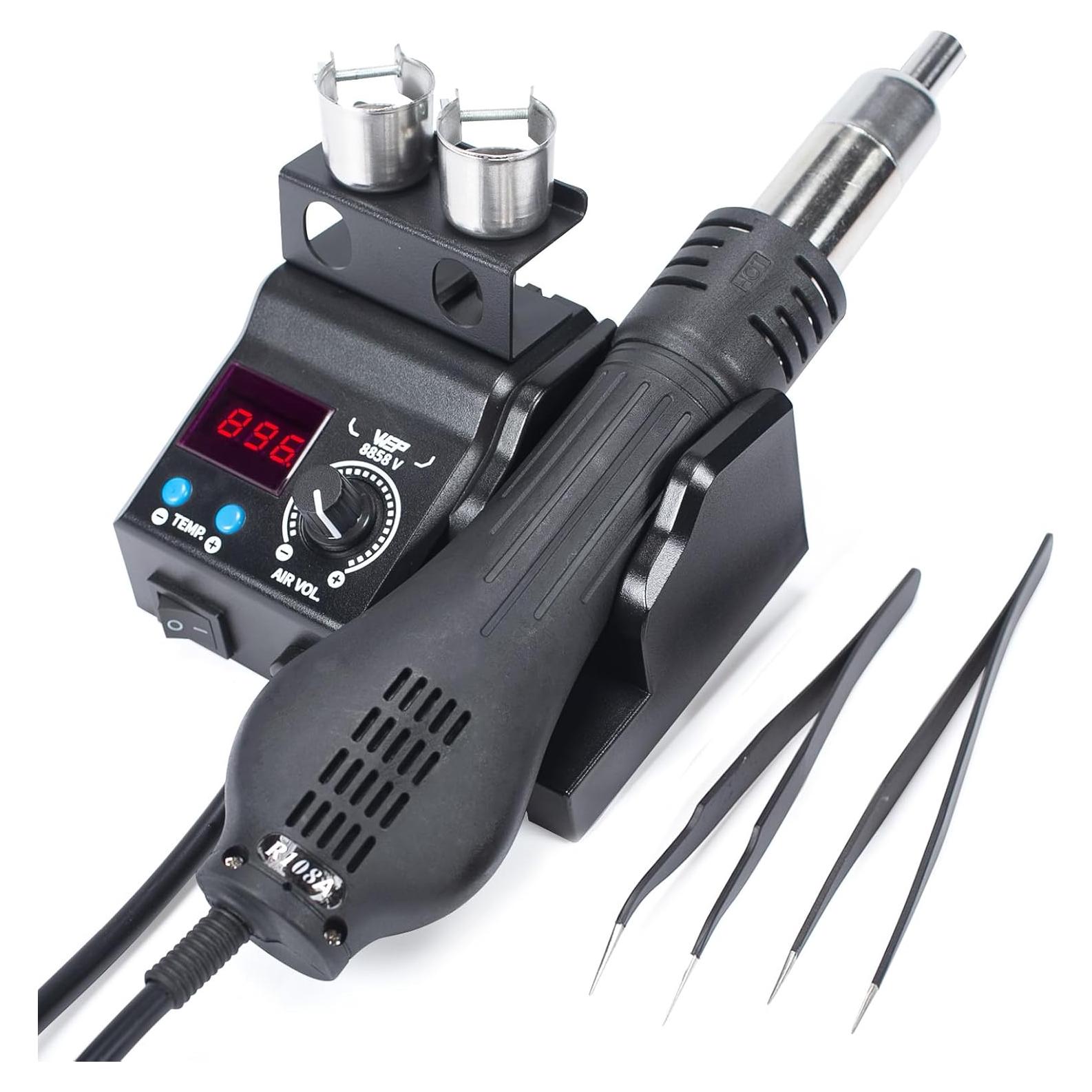 Estación de Retrabajo de Aire Caliente WEP 8858-V Compacta