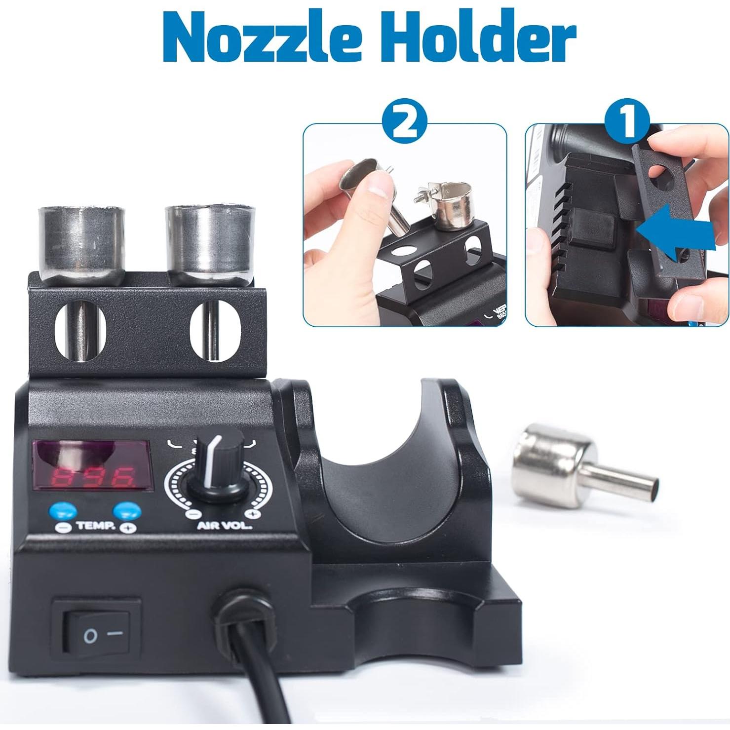 Estación de Retrabajo de Aire Caliente WEP 8858-V Compacta