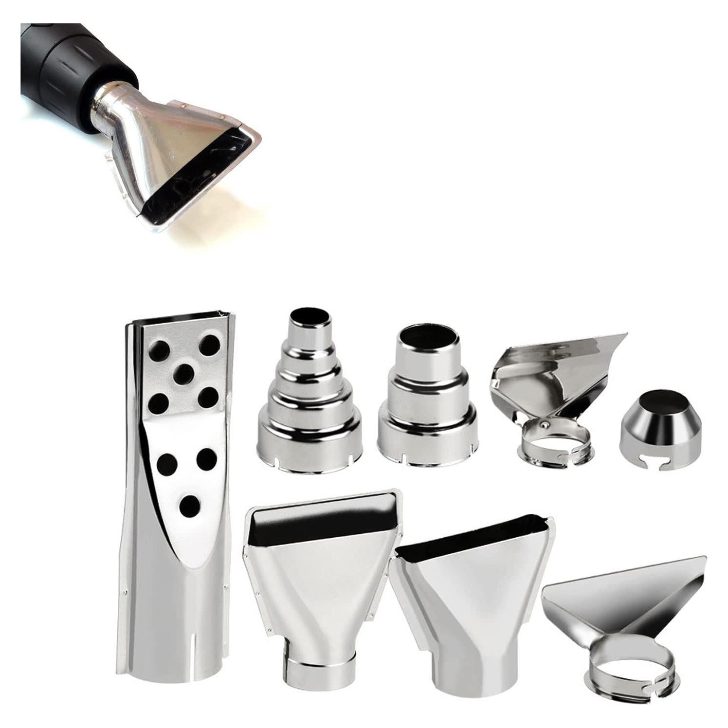 Set de 8 Boquillas de Acero Inoxidable para Pistola de Calor