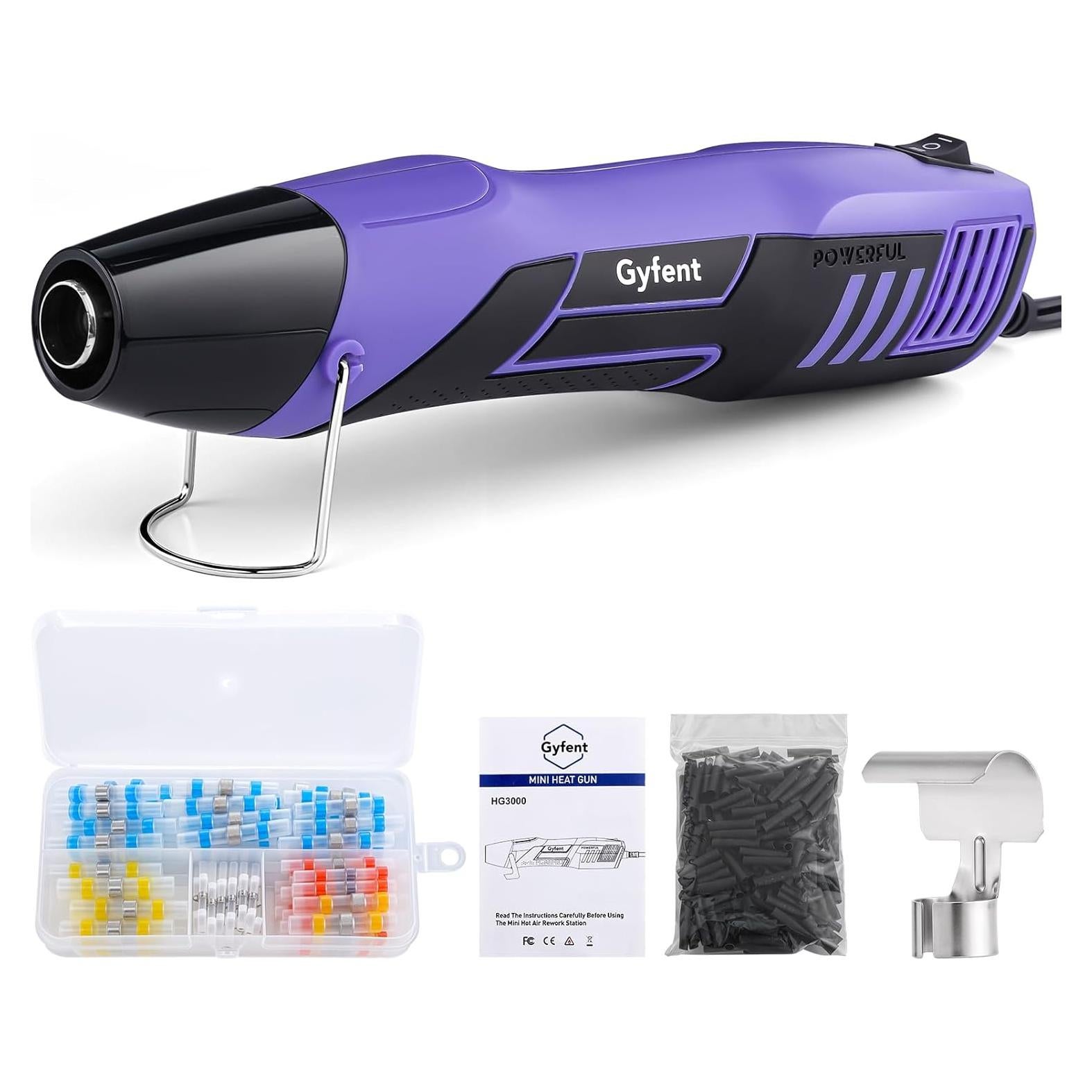 Pistola de Calor Gyfent HG1001 350W 2 Temperaturas Accesorios