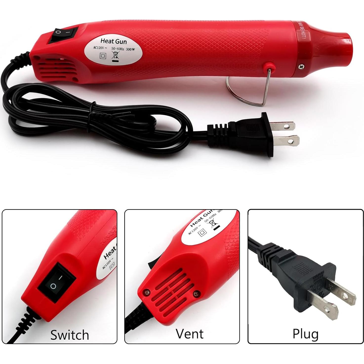 Pistola de Calor QYQRQF Mini 200°C para Manualidades DIY