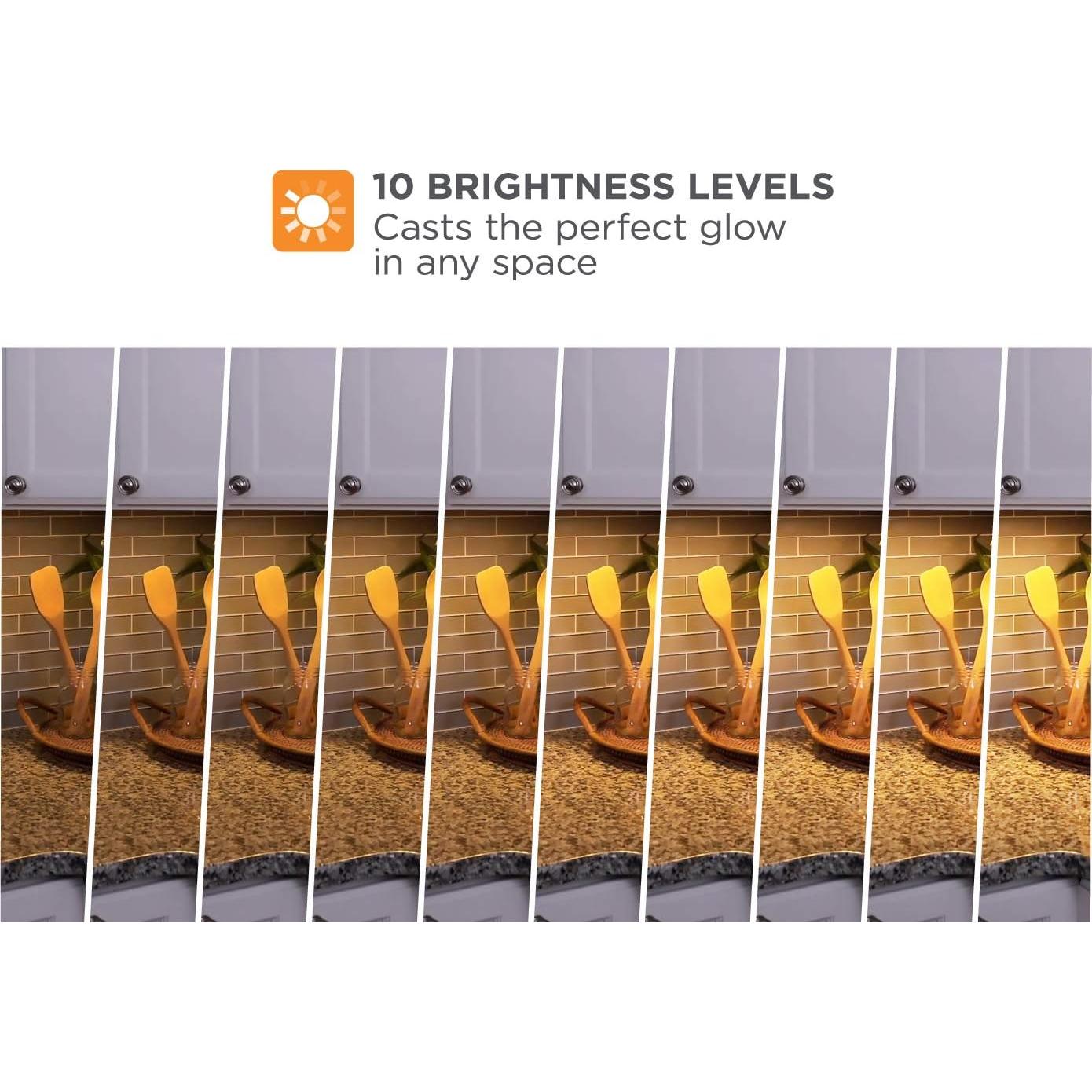 Kit de Luz LED Puck Black+Decker 5 Piezas Blanco Cálido