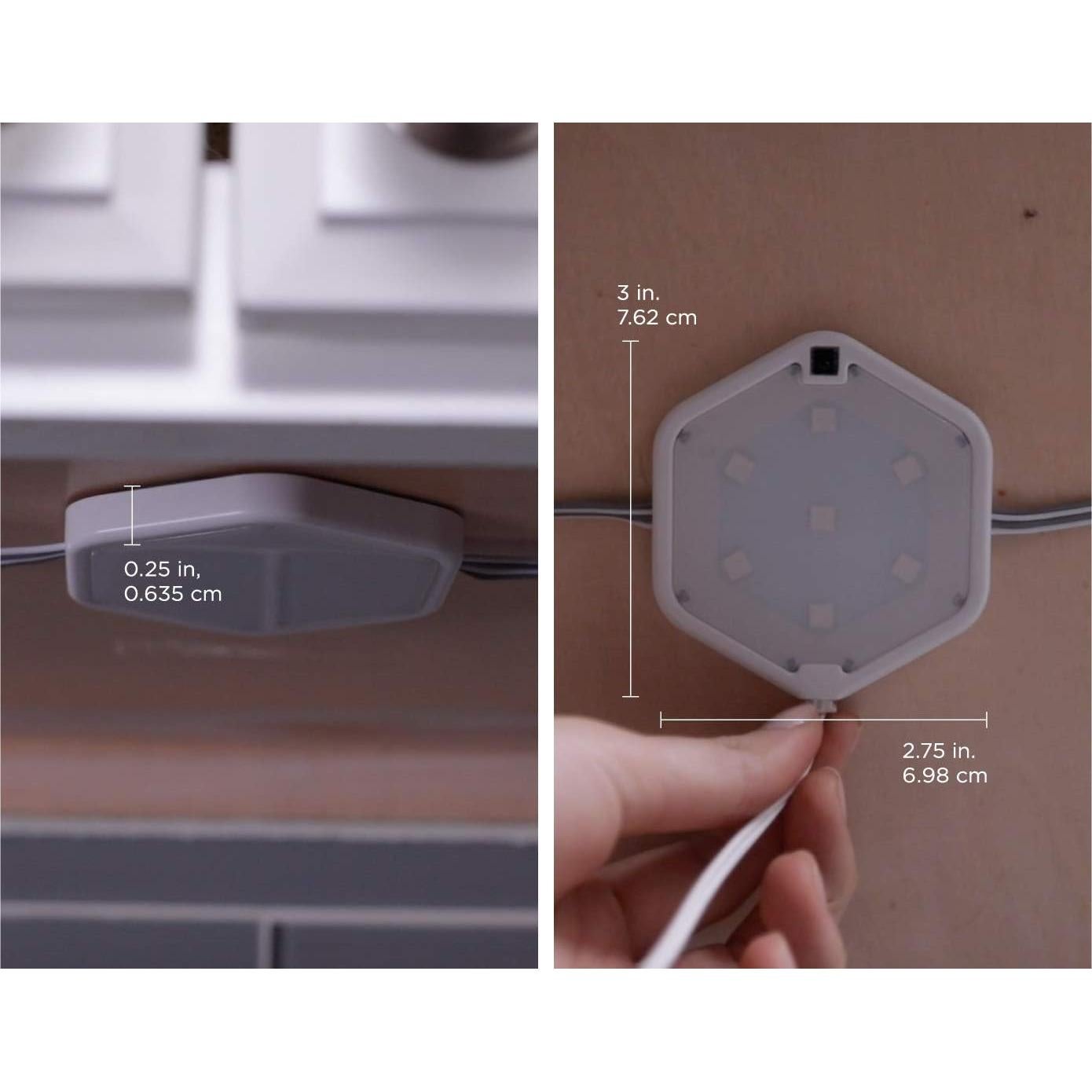 Kit de Luz LED Puck Black+Decker 5 Piezas Blanco Cálido