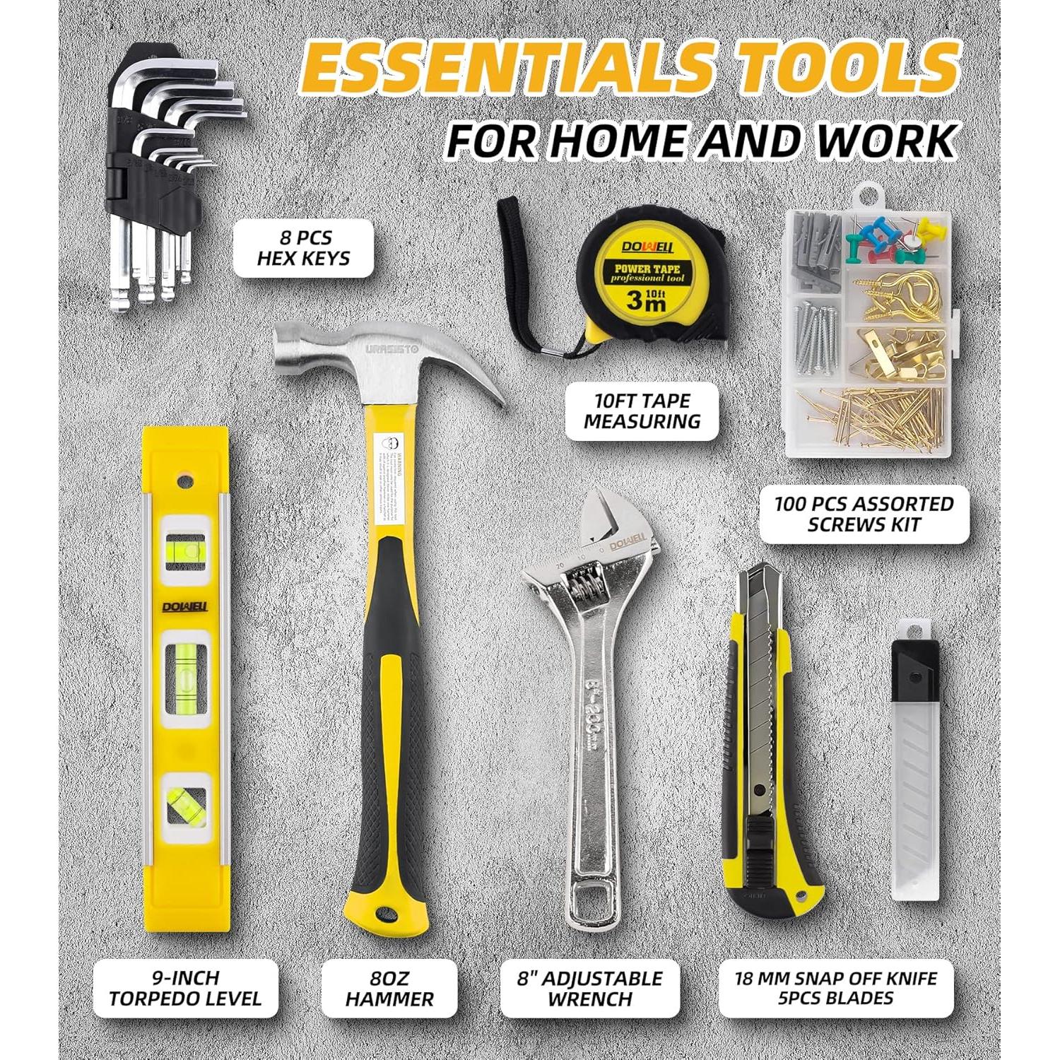 Juego de Herramientas DOWELL 146PCS con Bolsa 37cm