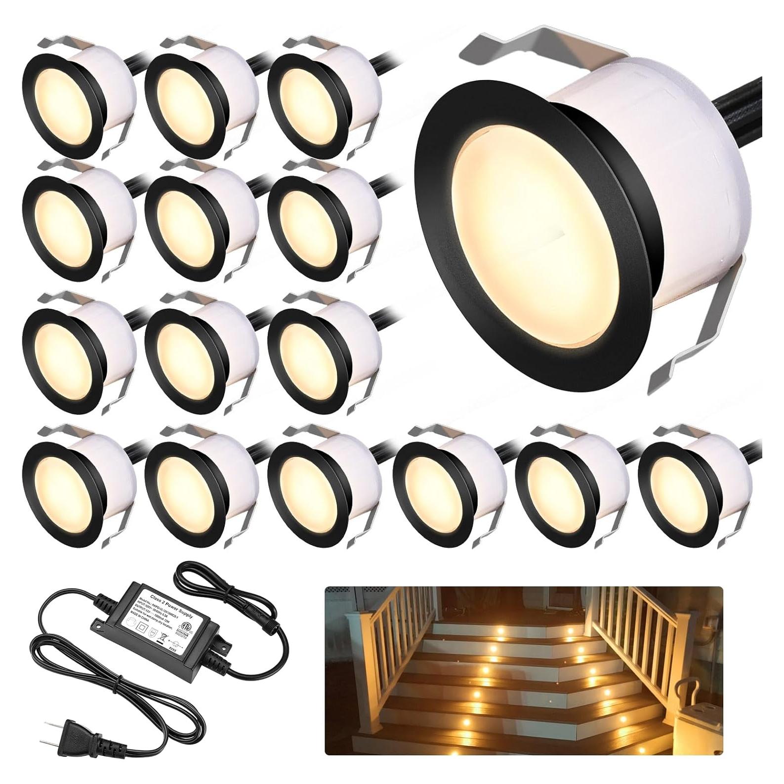 Kits de luces LED empotradas GEYUEYA 16 paquetes IP67