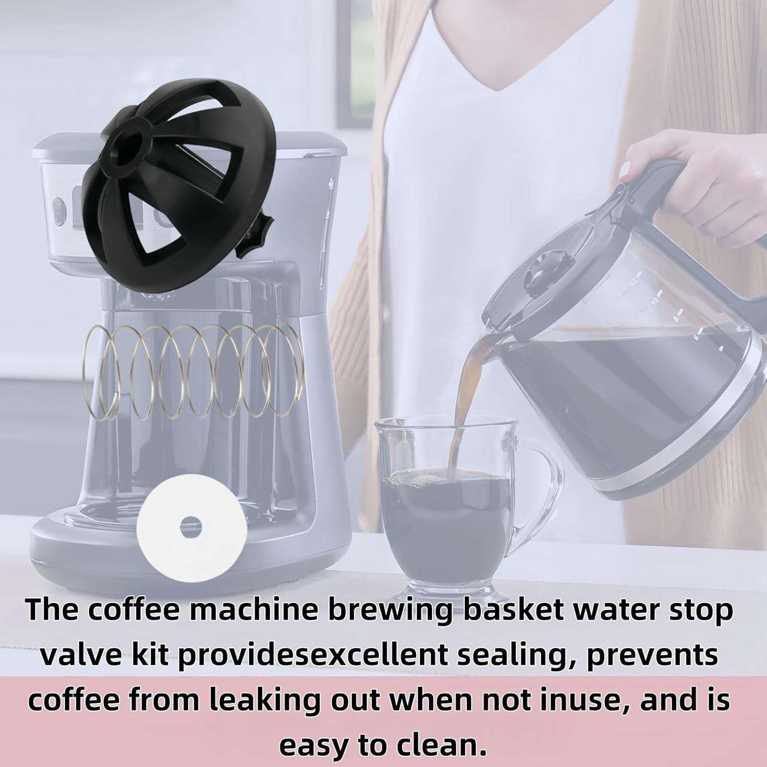 Kit de Tapones de Resorte Black+Decker para Cafeteras 4-12 Tazas