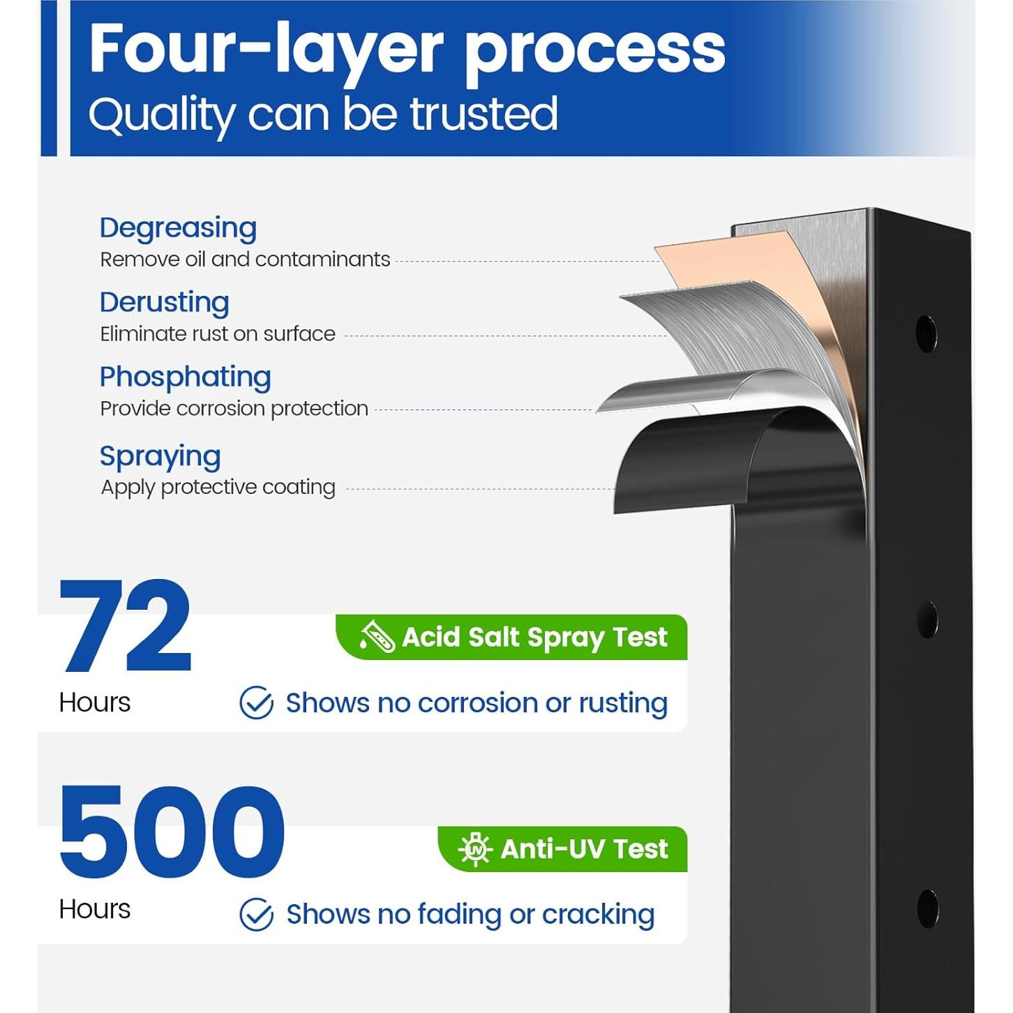 Kit Barandilla de Cable Muzata 2 Postes 8,39 kg 150 pies