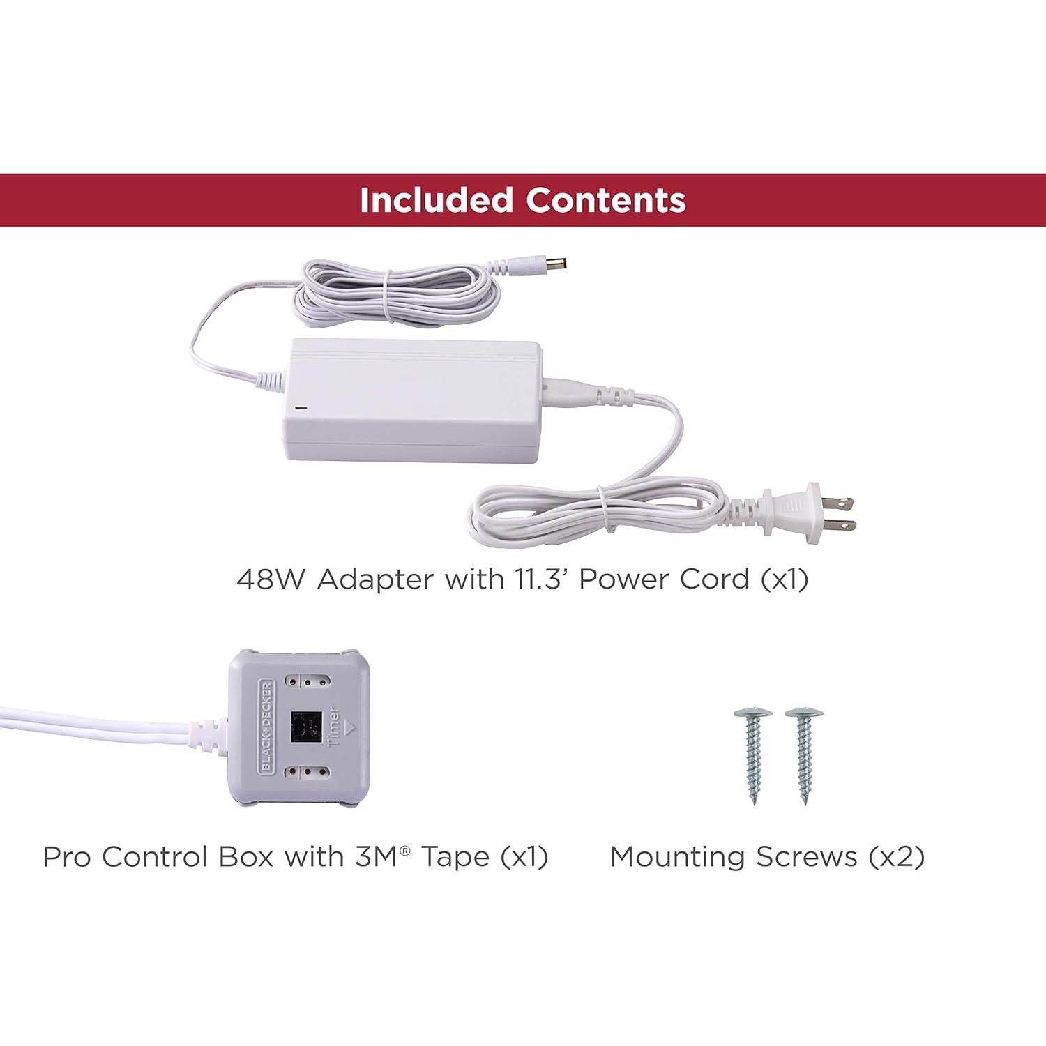 Adaptador Enchufable BLACK+DECKER LEDUC-48WP 48W con Sensor