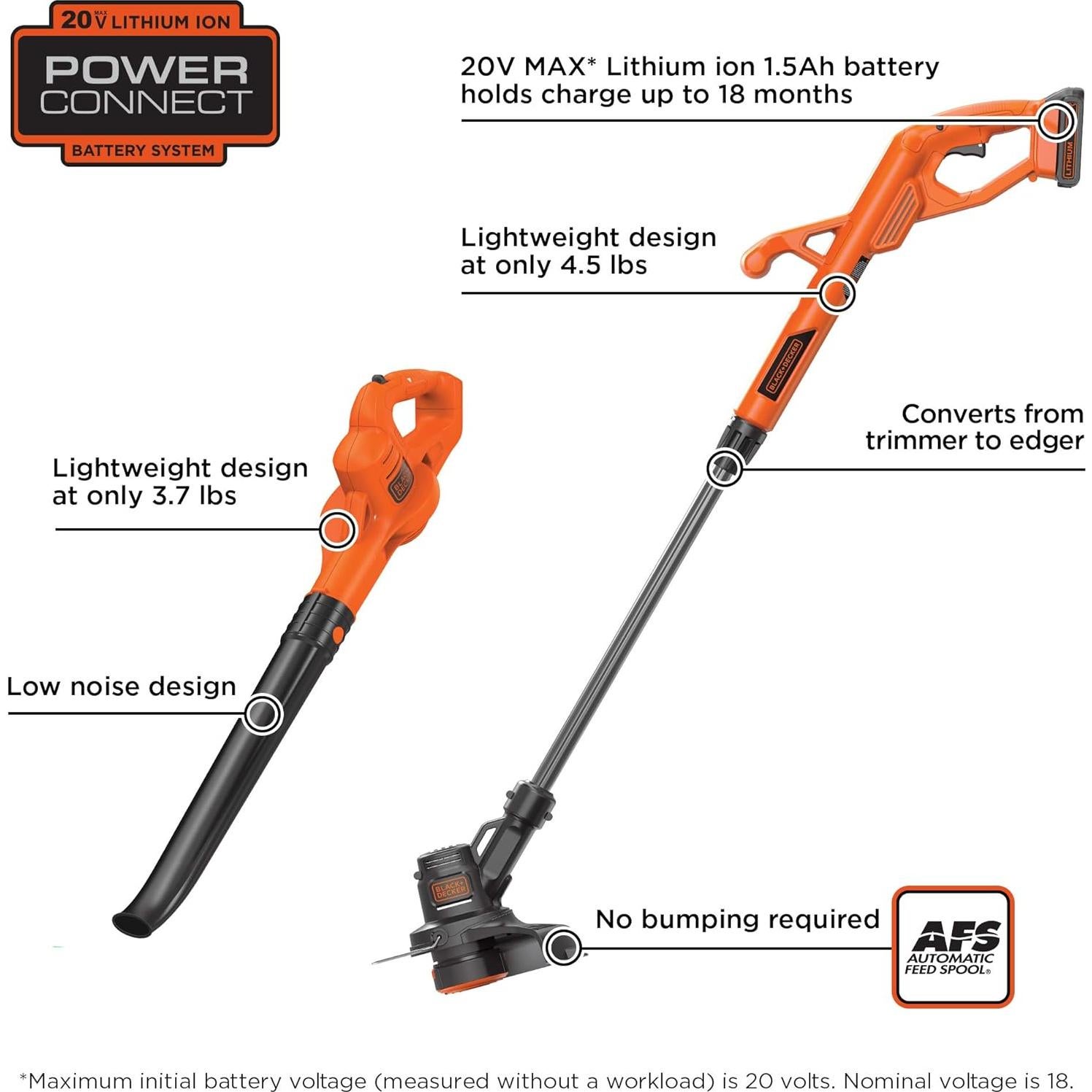 Cortadora de Setos Inalámbrica BLACK+DECKER 20V MAX 55.88 cm
