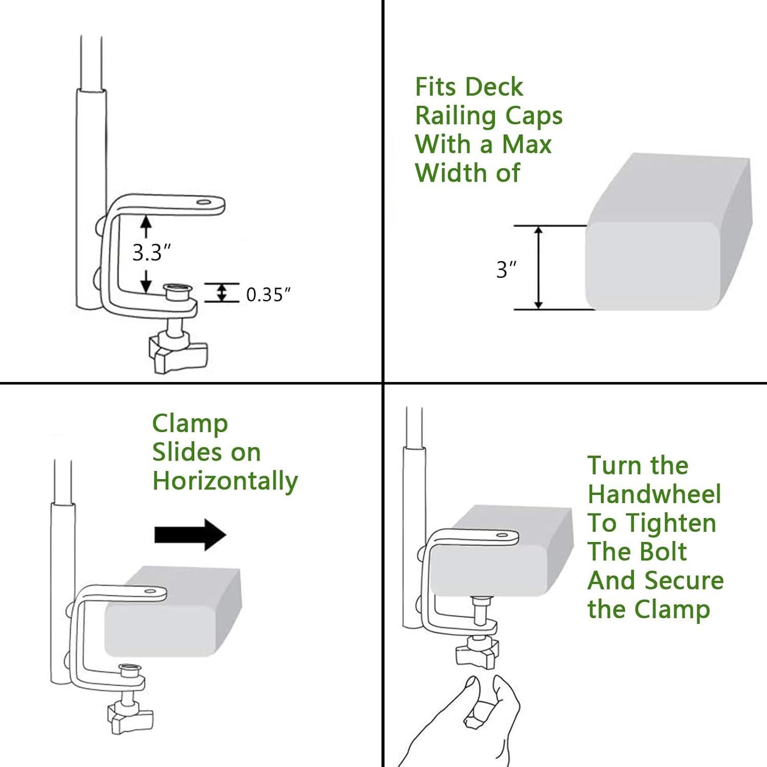 Poste para Comedero de Aves FEED GARDEN 106 cm Ajustable Negro