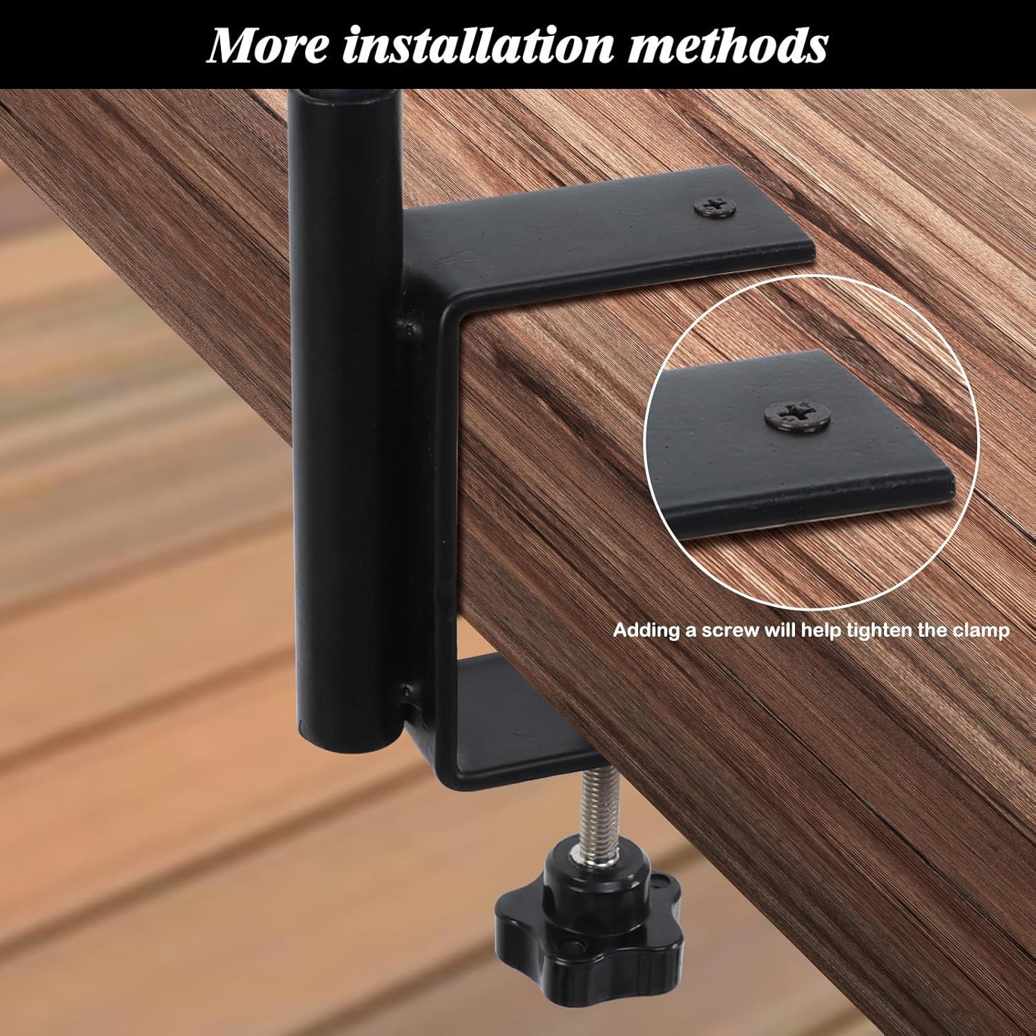 Poste para Comedero de Aves FEED GARDEN 106 cm Ajustable Negro