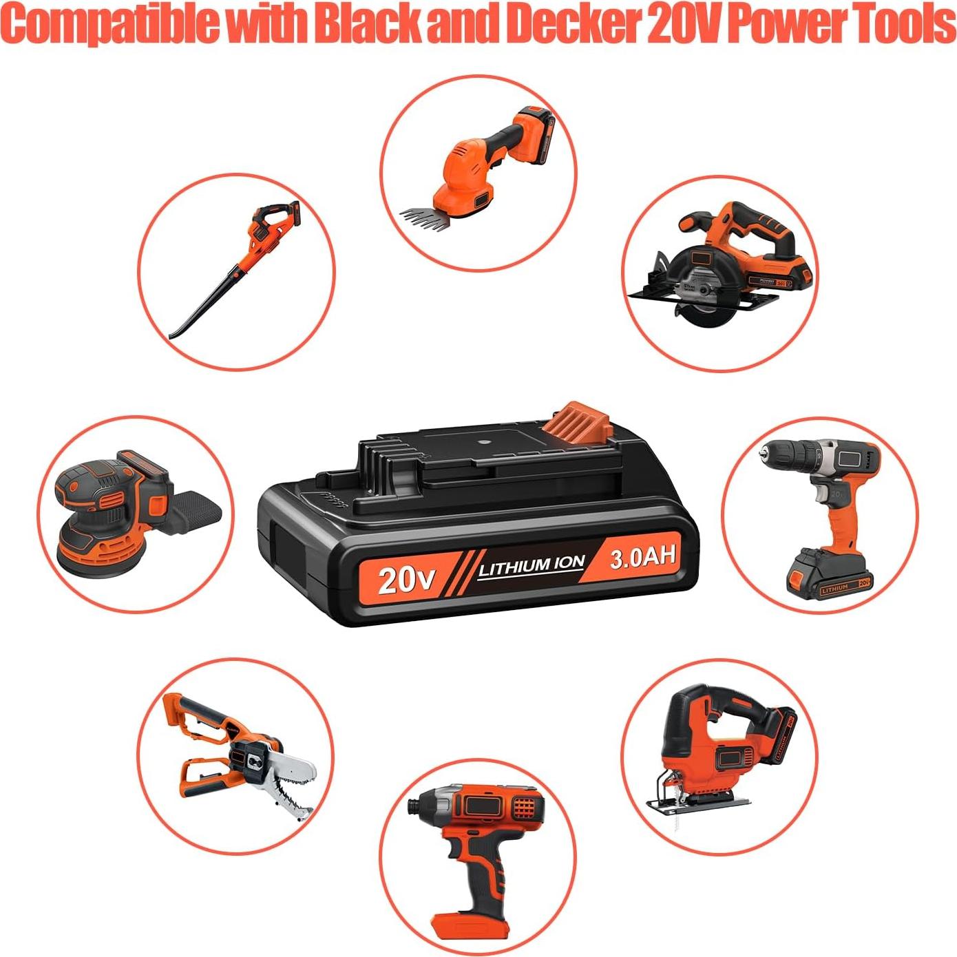 Paquete de 2 Baterías 3000mAh 20V + Cargador PEYESTEN