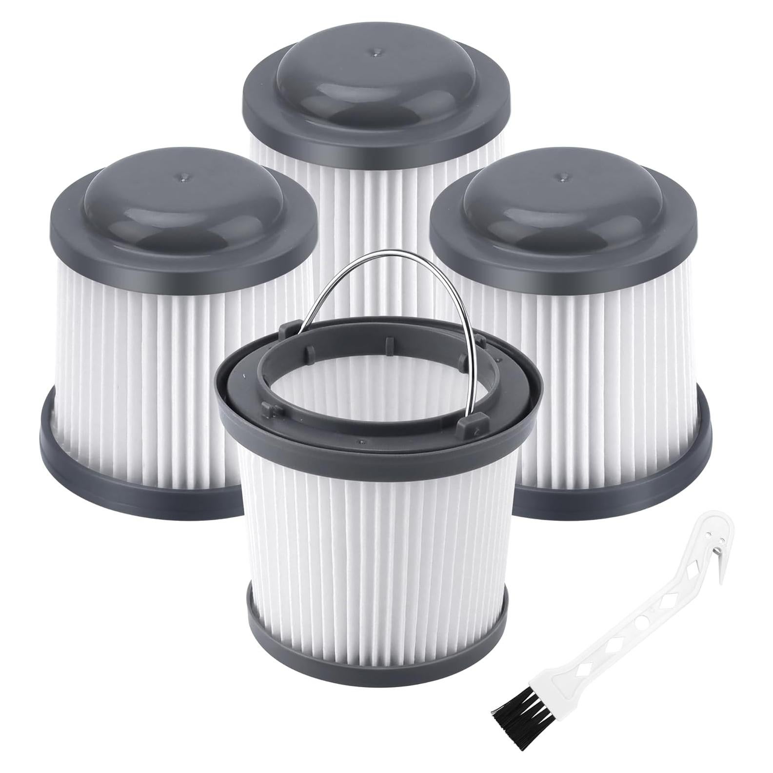Paquete de 4 Filtros PVF110 LUXRILIX para Aspiradoras Black & Decker