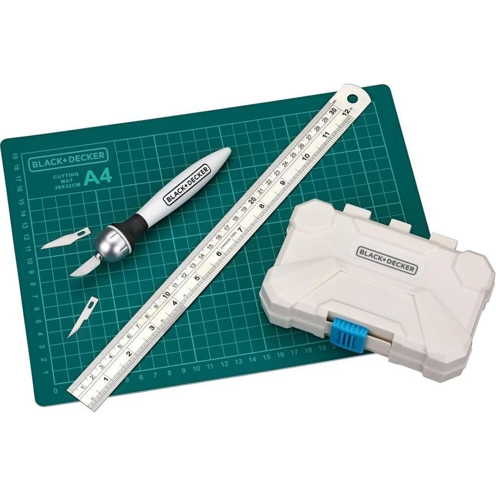 Kit de Cuchillo Black+Decker BDHT14001 con 26 Cuchillas