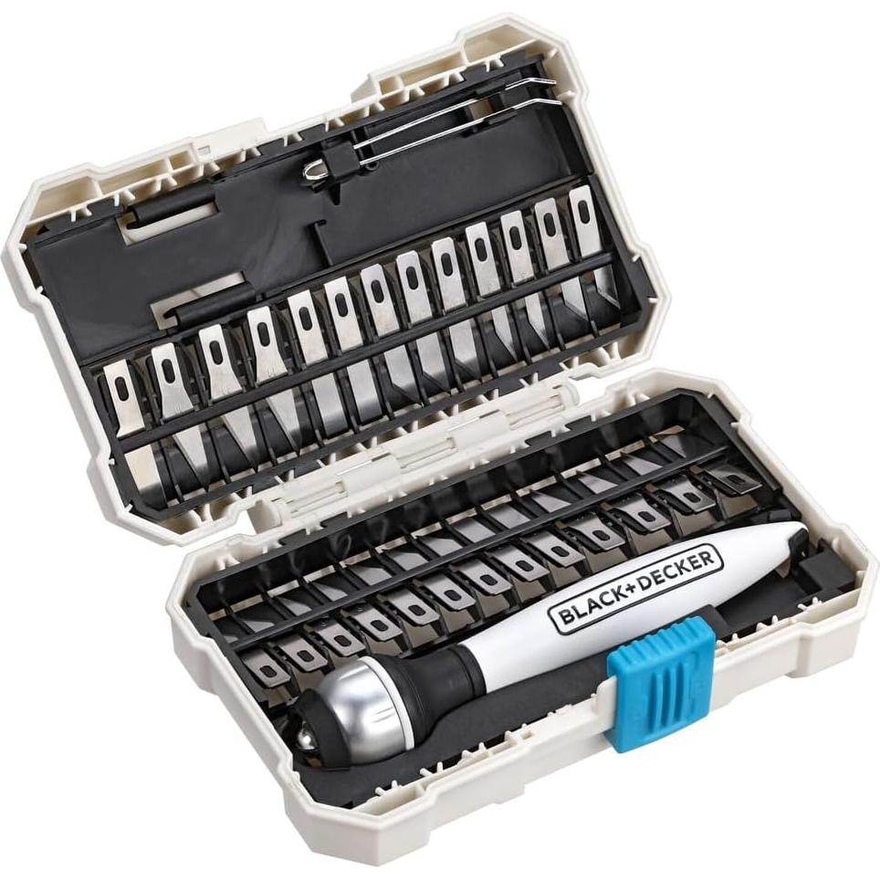 Kit de Cuchillo Black+Decker BDHT14001 con 26 Cuchillas