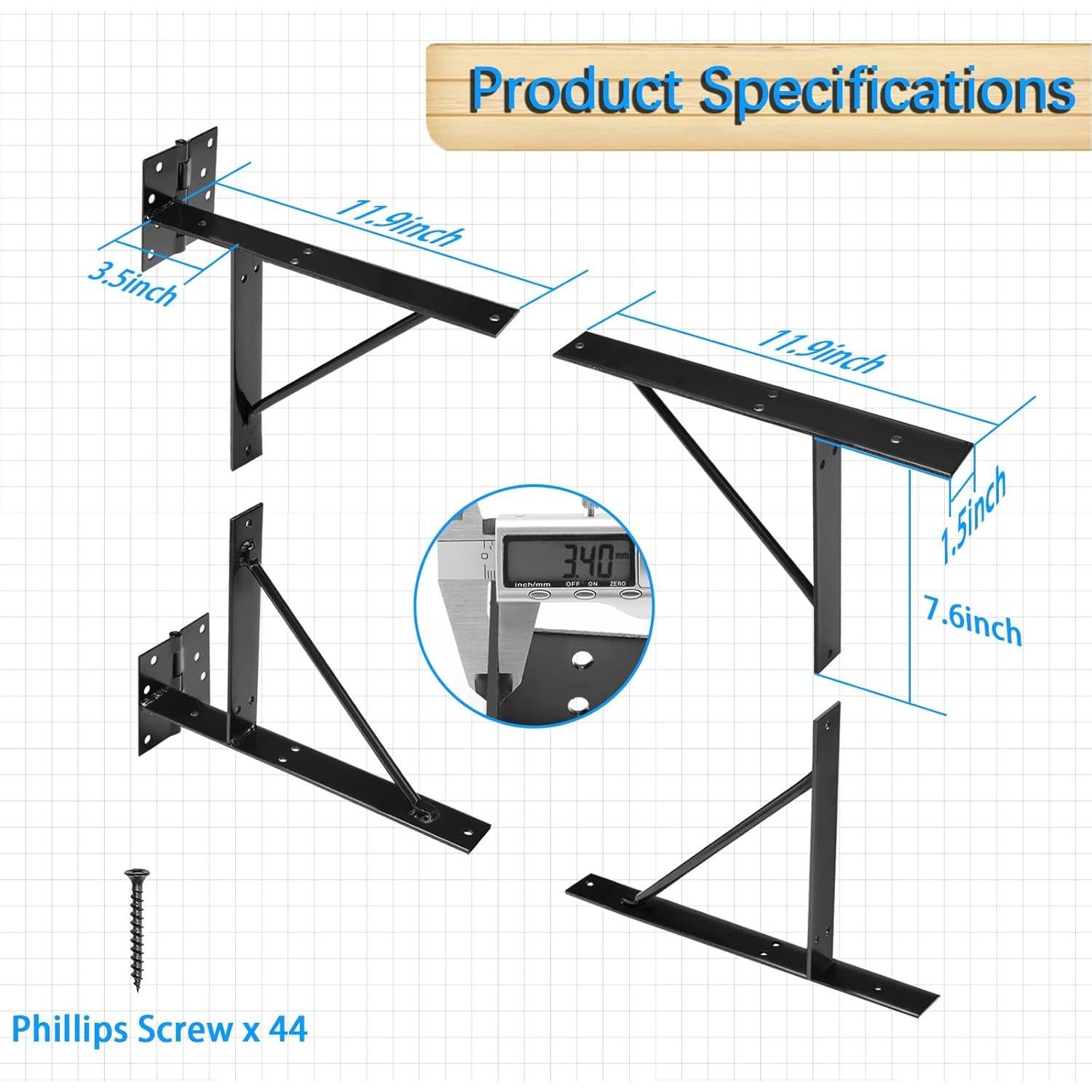 Kit de Hardware para Puerta TFMUZERT Alta Resistencia 2x4