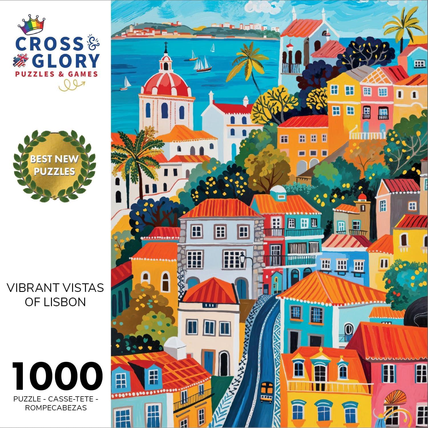 Rompecabezas 1000 Piezas Cross & Glory Lisboa Colorido
