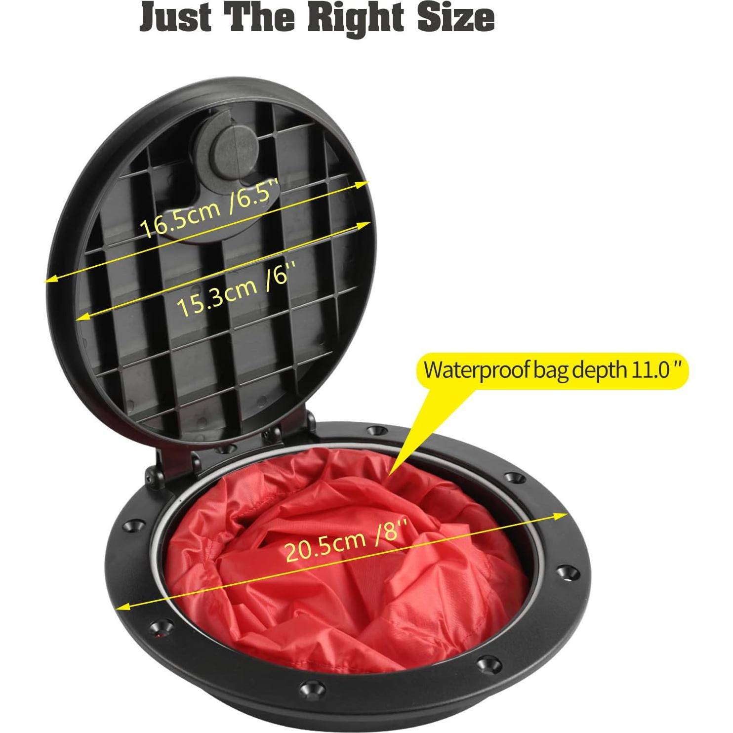 Kit de Cubierta de Escotilla Anndason 15.3 cm con Bolsa Impermeable