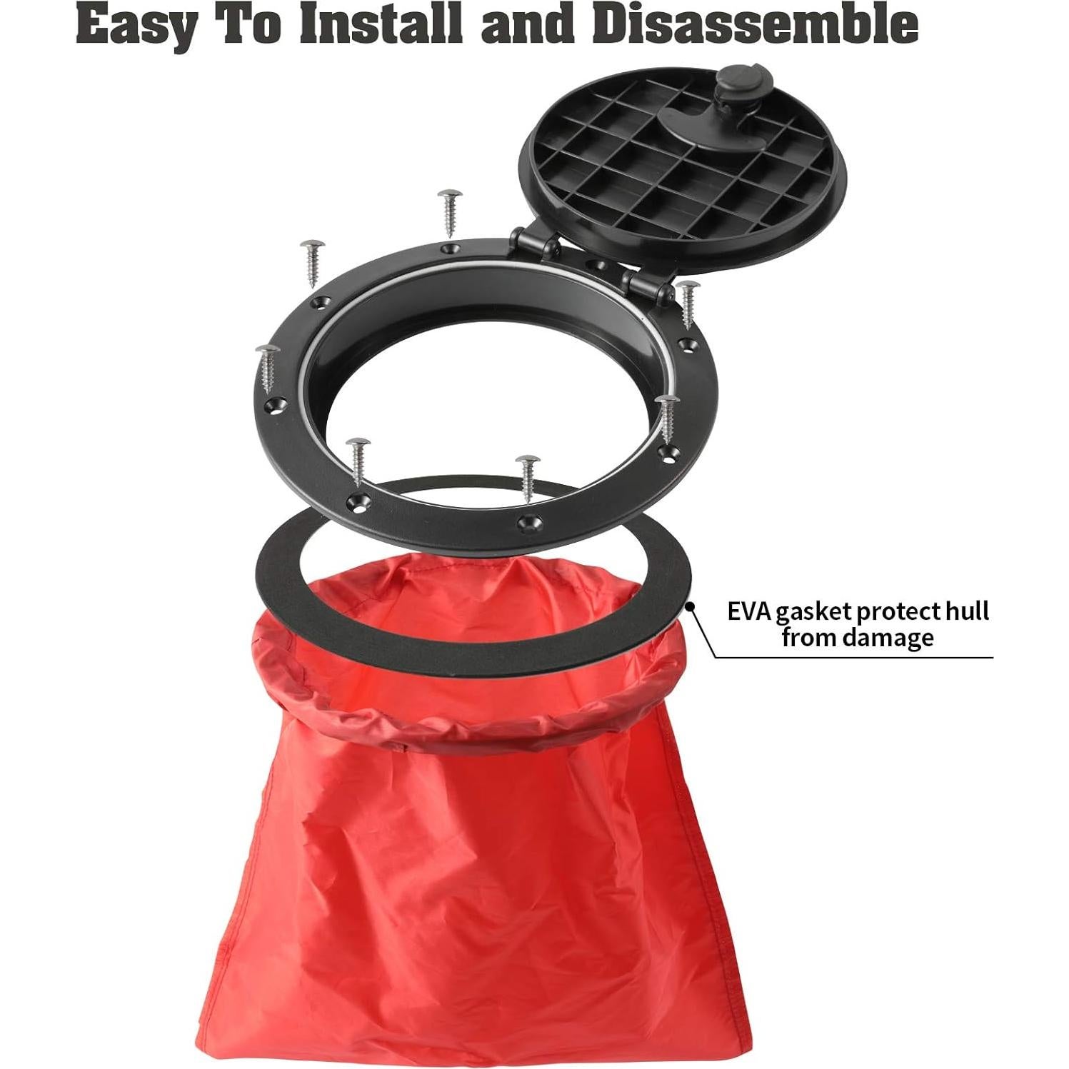 Kit de Cubierta de Escotilla Anndason 15.3 cm con Bolsa Impermeable