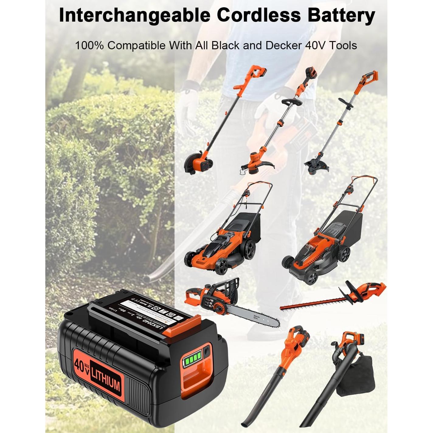 Batería 40V 2.0Ah TSKYBEAR para Black & Decker Power+