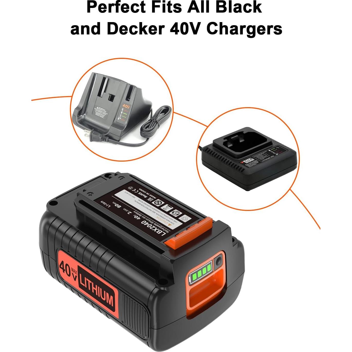 Batería 40V 2.0Ah TSKYBEAR para Black & Decker Power+