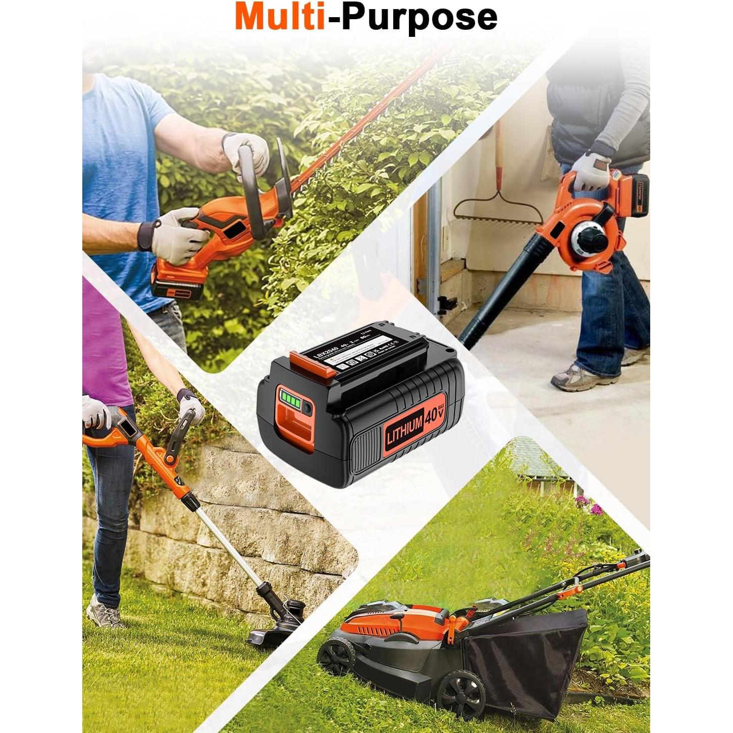 Batería 40V 2.0Ah TSKYBEAR para Black & Decker Power+